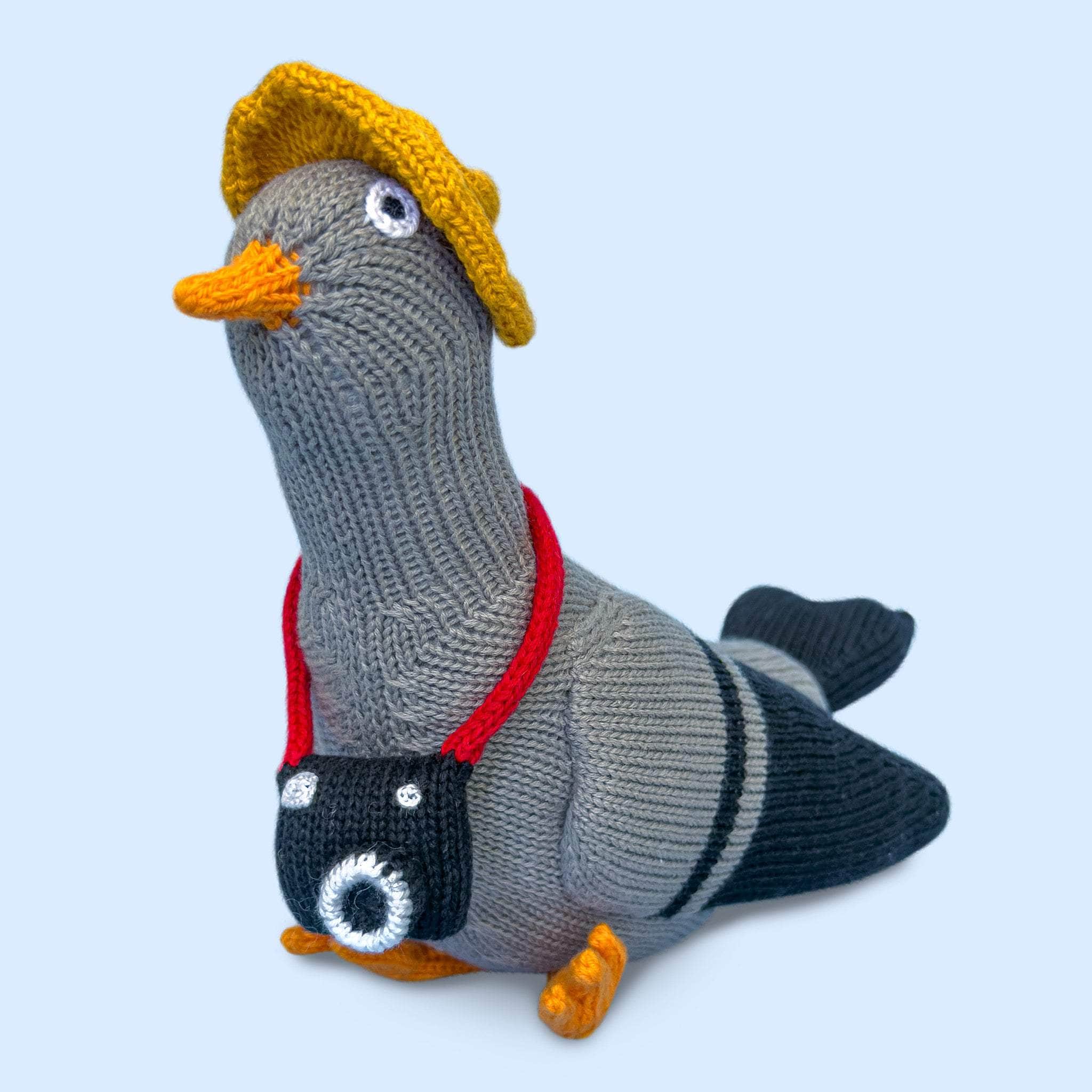 Stuffed Toy - Pedro the Pigeon with Camera & Hat
