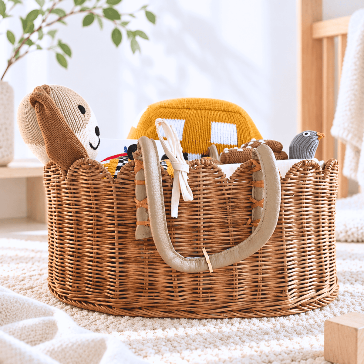 Baby's first Christmas gifts — Estella Heirloom NYC baby gift basket