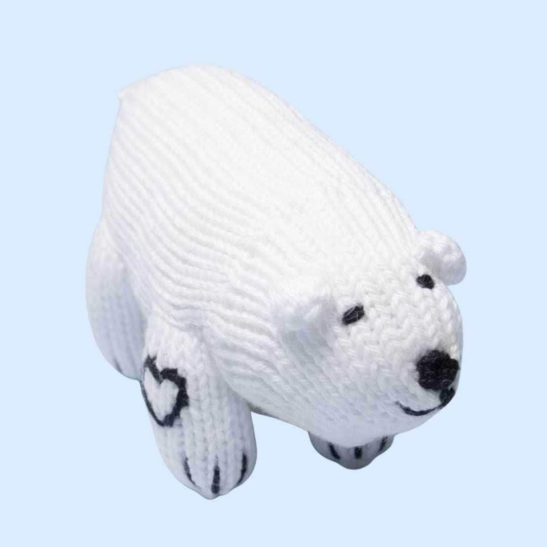 Estella Animal Rattles Polar Bear Rattle