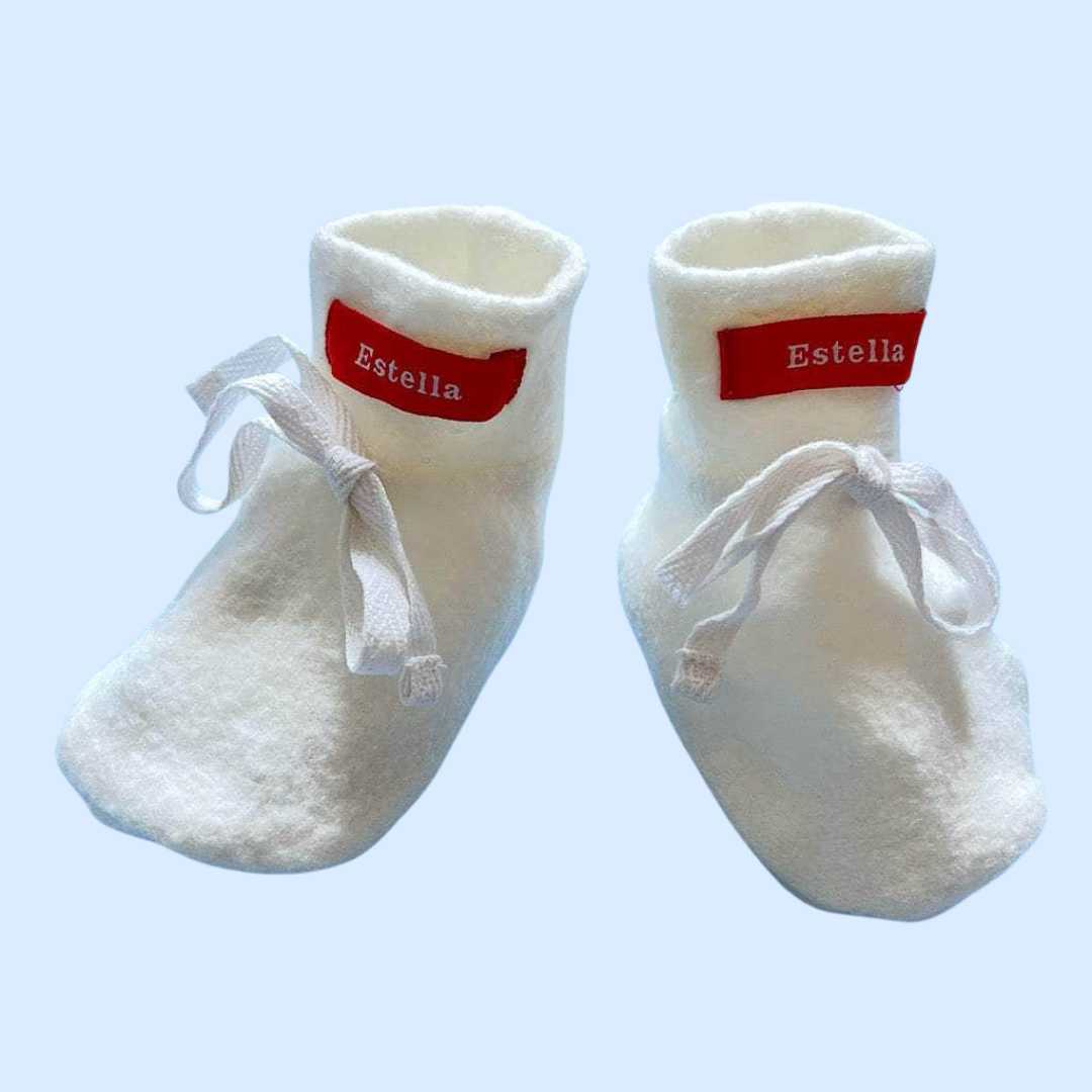 Estella Baby Booties Sherpa Booties