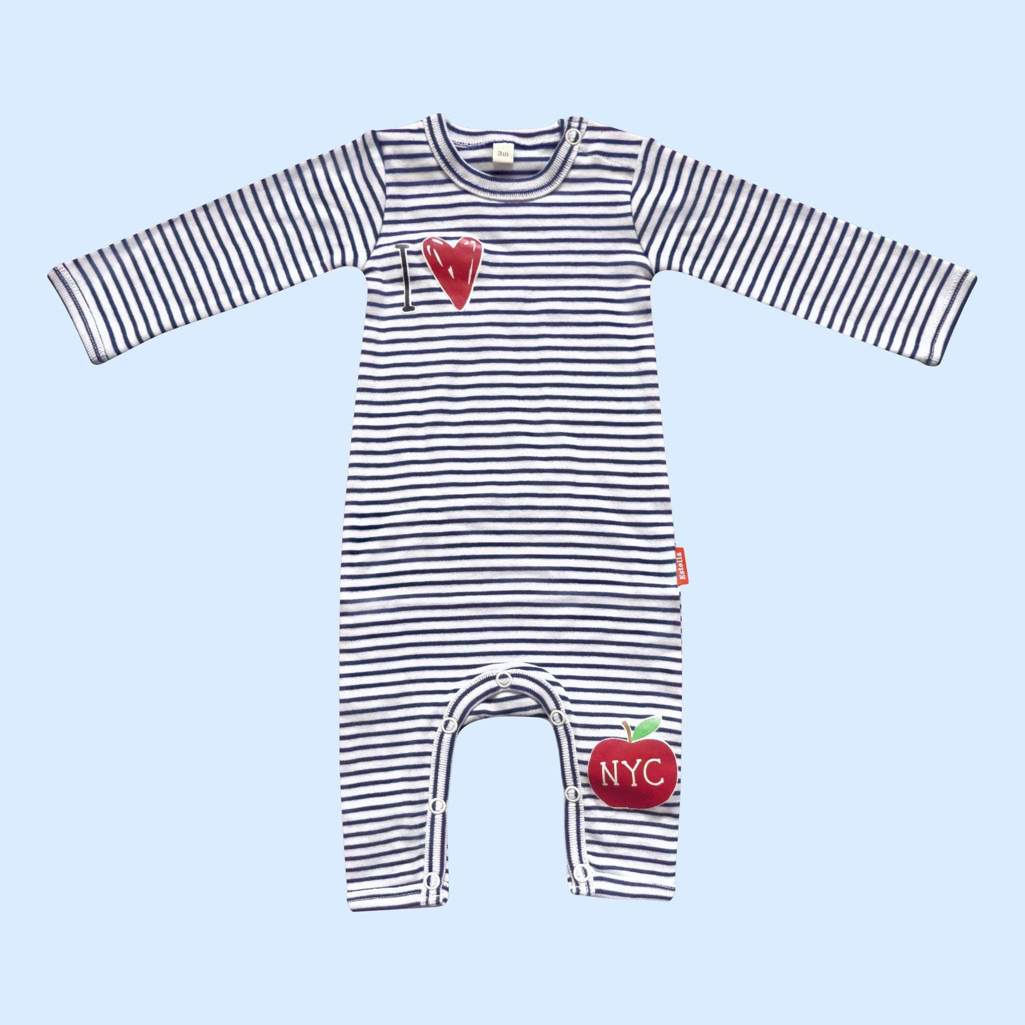 Estella Baby Clothes 0-3 M Baby Loves NYC Romper