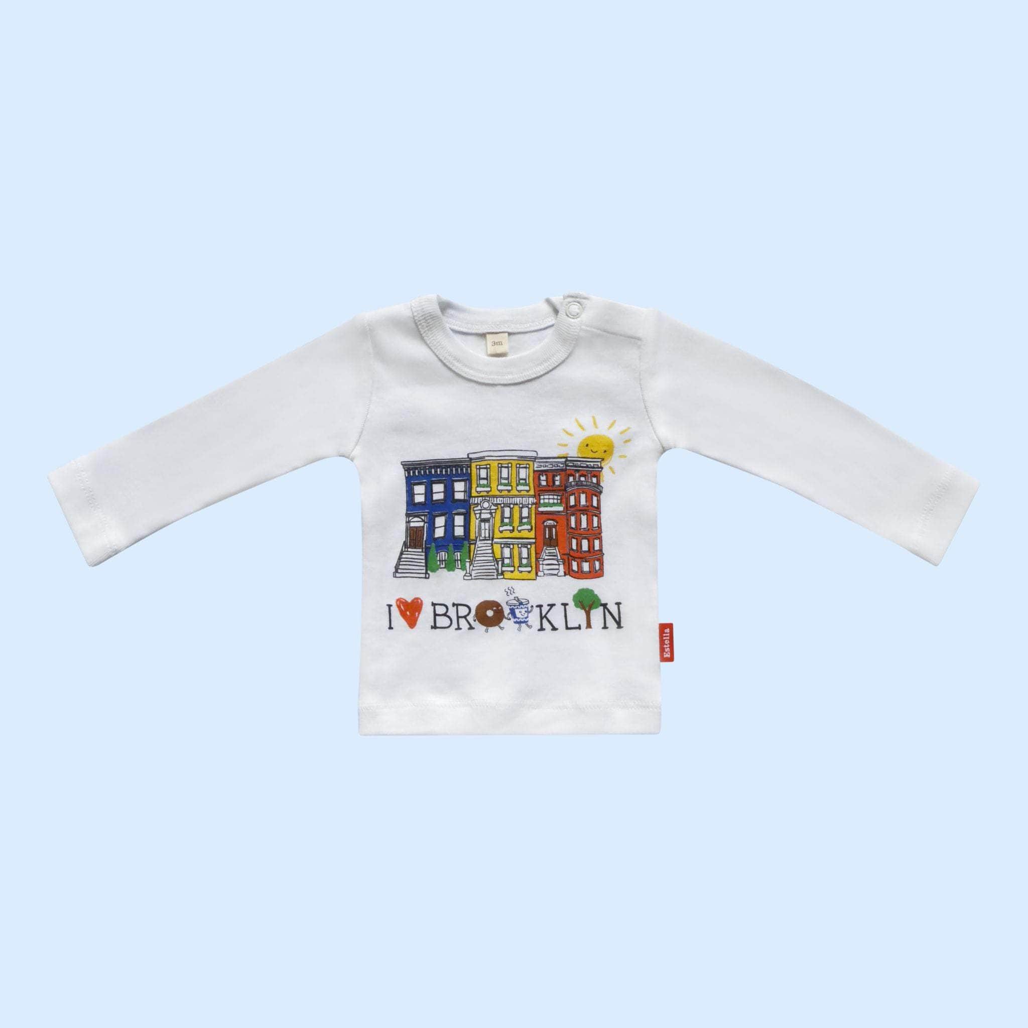 Estella Baby Clothes 0-3 M Brooklyn Brownstone Tee