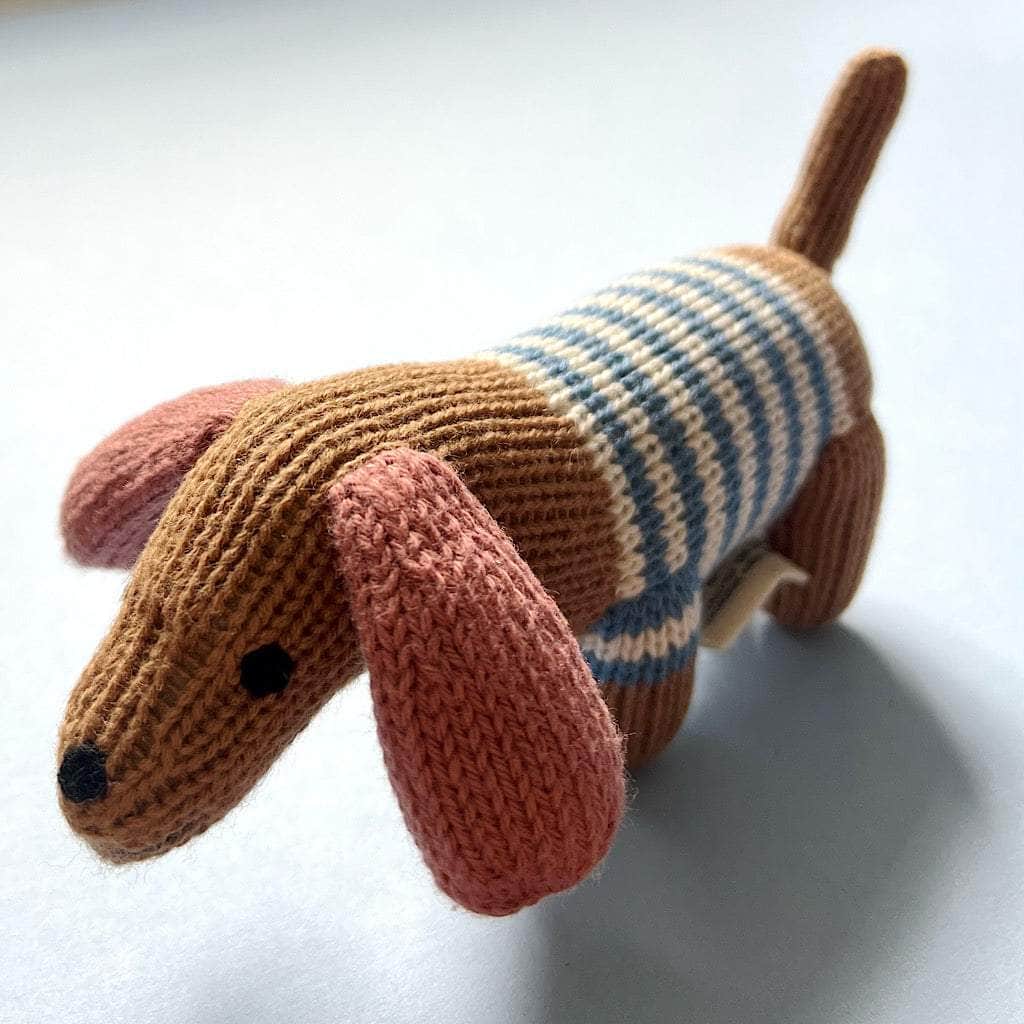Estella Baby Toy Organic Dog Rattle
