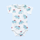 Hippo Print Baby Bodysuit
