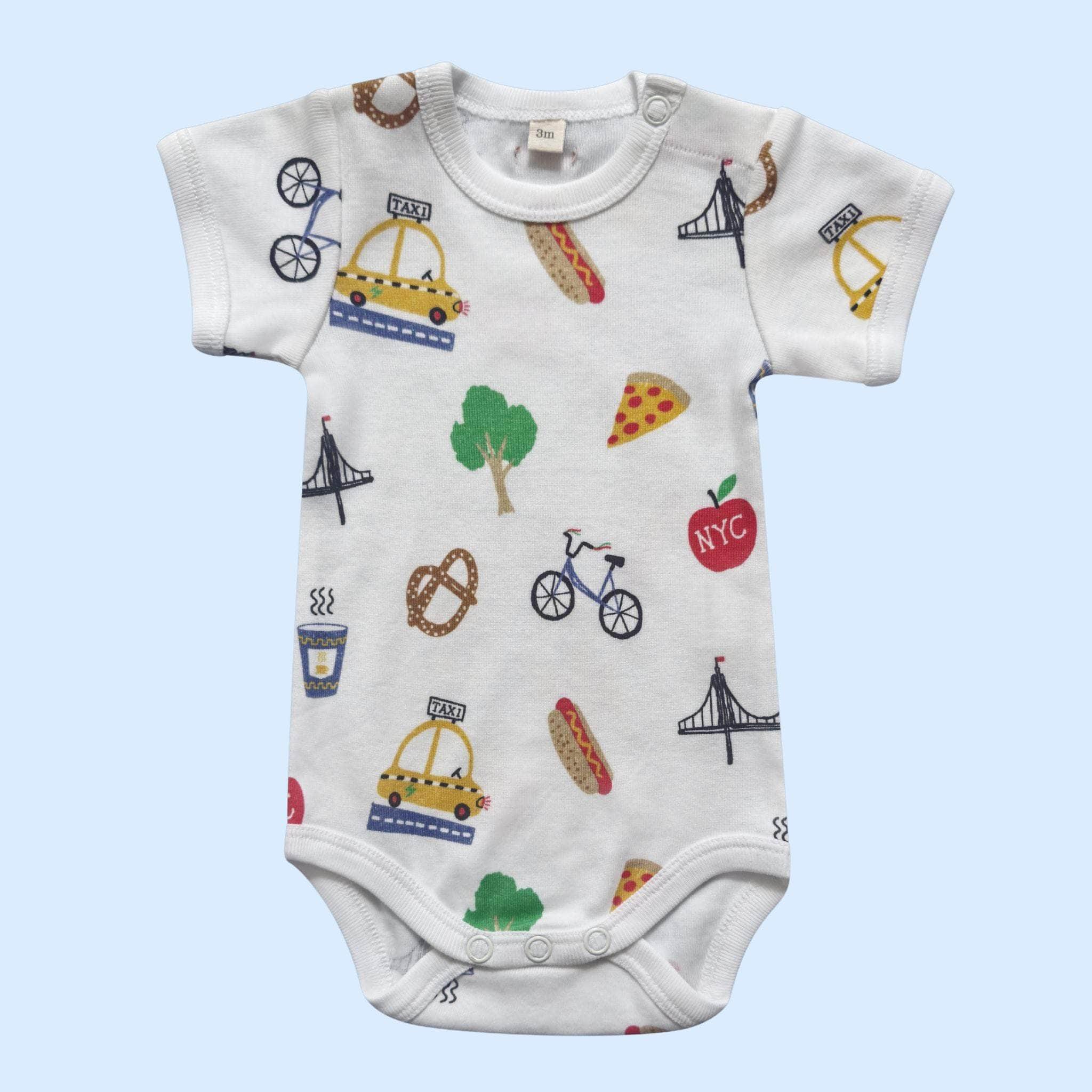 Estella Baby Clothes 0-3 M NYC Print Bodysuit