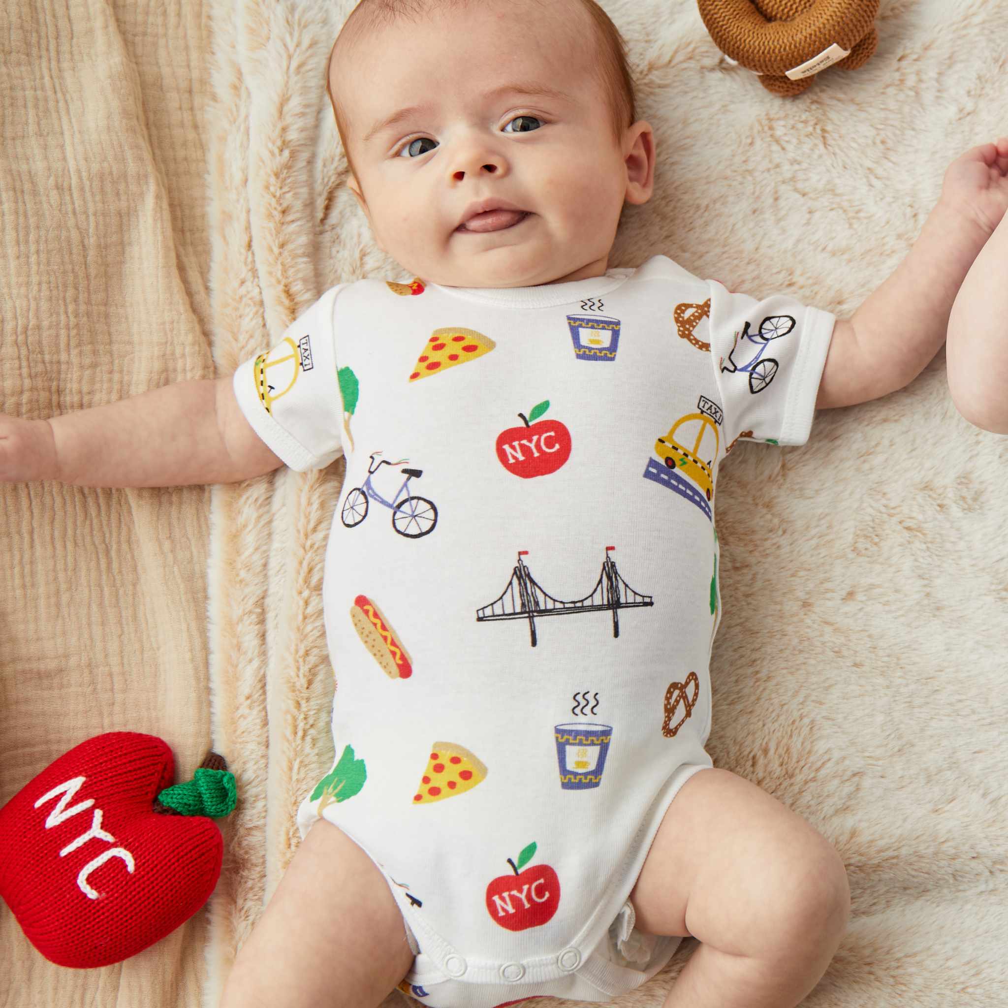 Estella Baby Clothes NYC Print Bodysuit