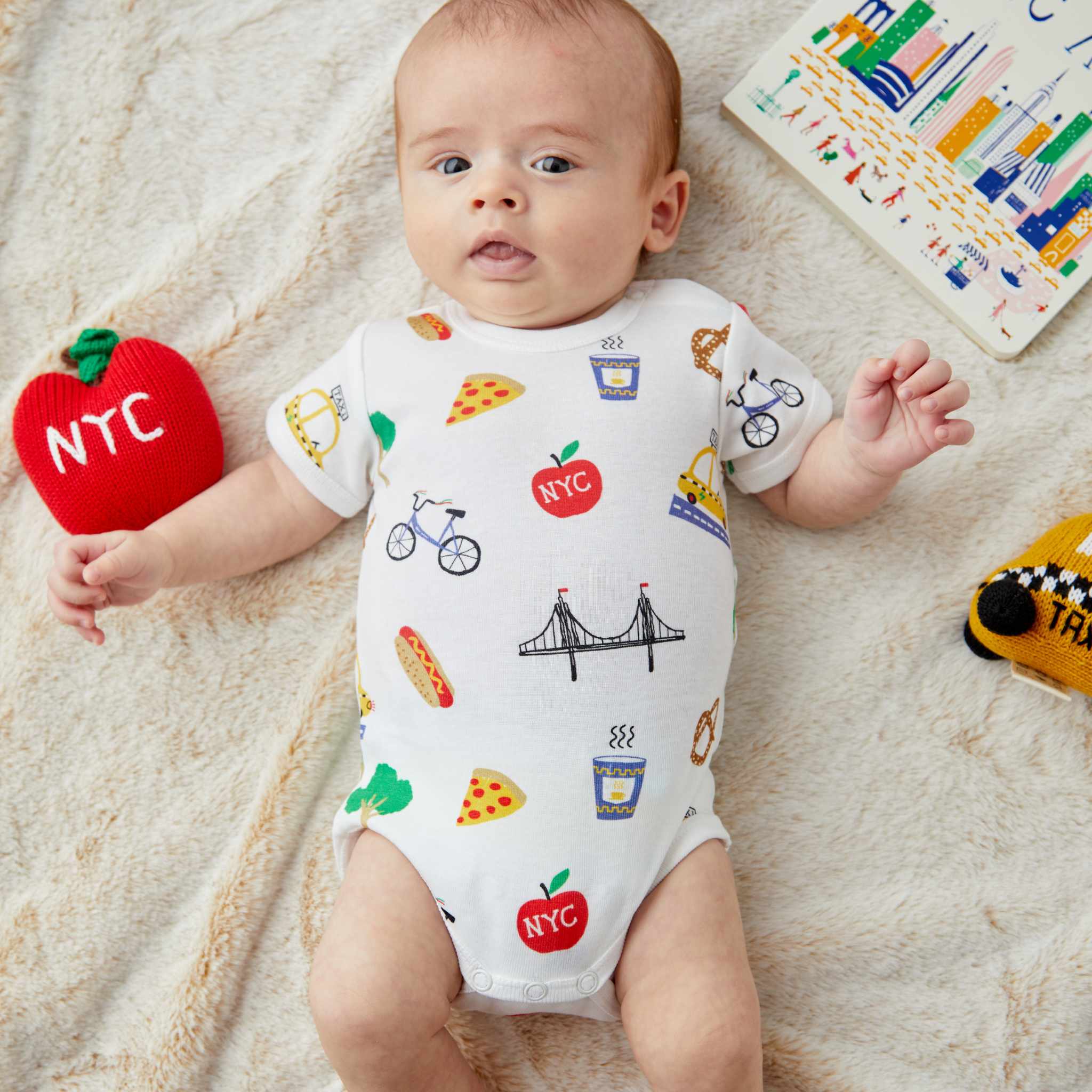 Estella Baby Clothes NYC Print Bodysuit