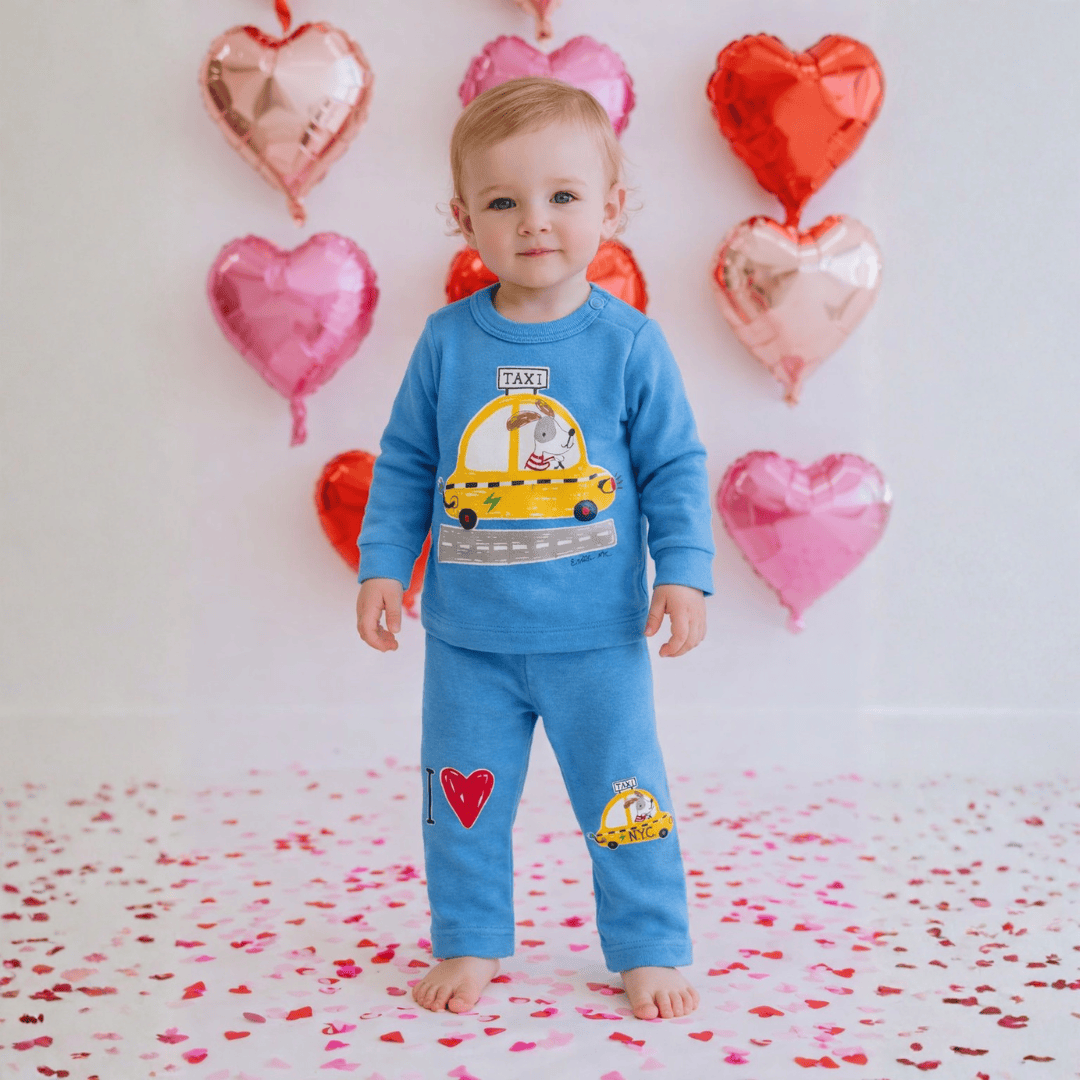 Estella Baby Clothes NYC Taxi Pajama Set for Baby & Toddler