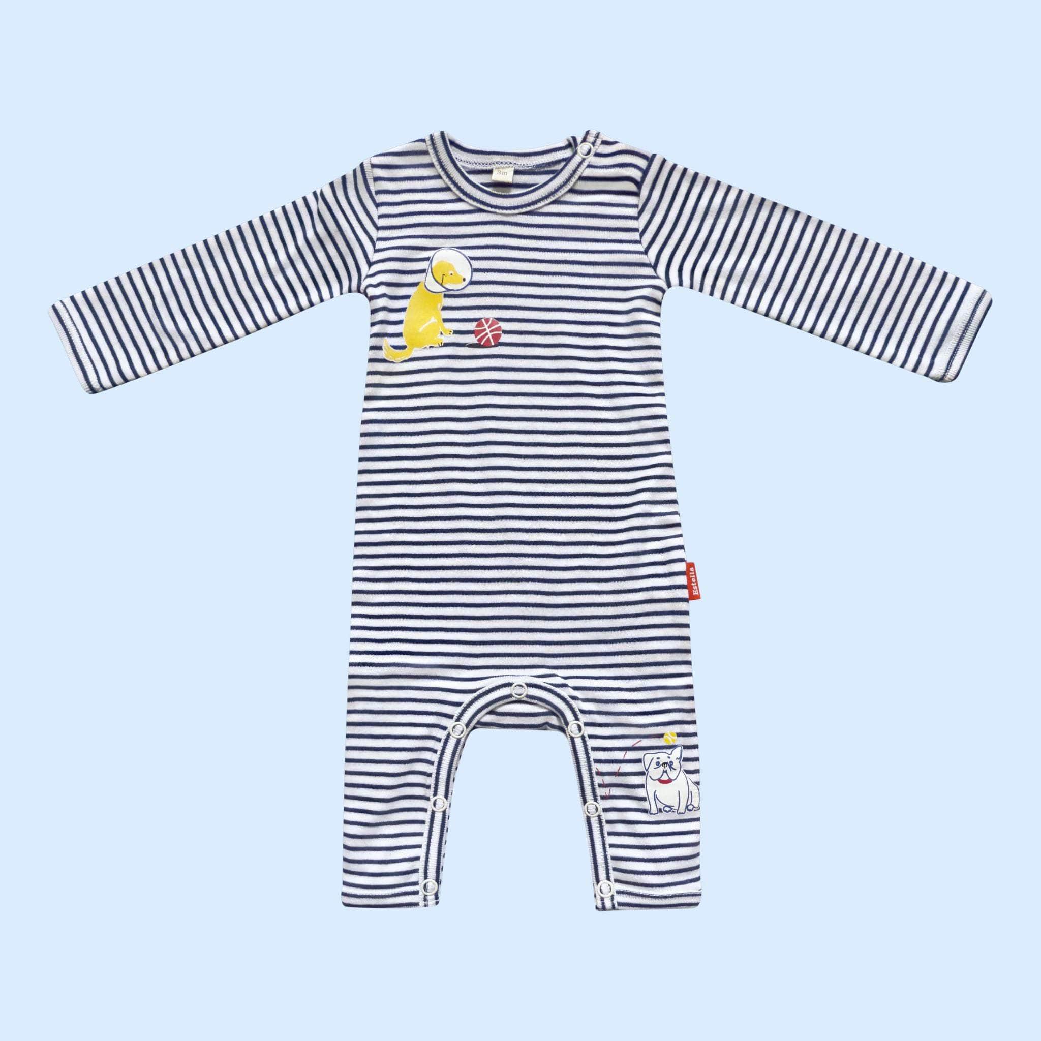Estella Baby Clothes 0-3 M Puppy Love Romper