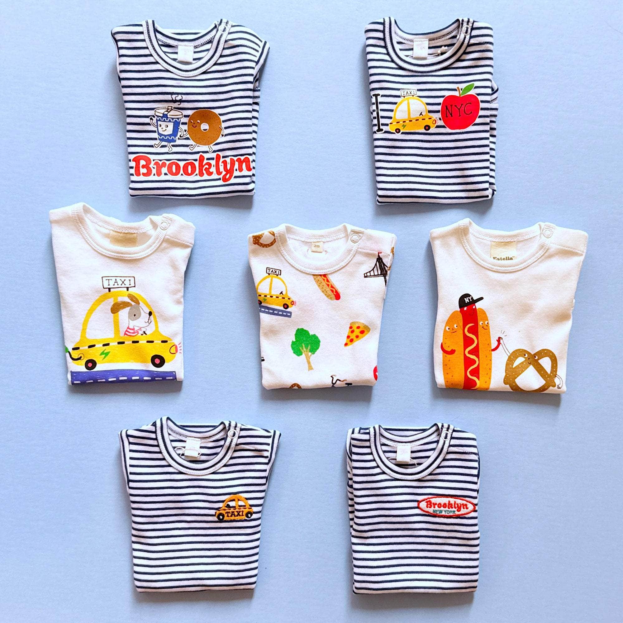 7 Days in NYC Bodysuits Set - 0-3 M