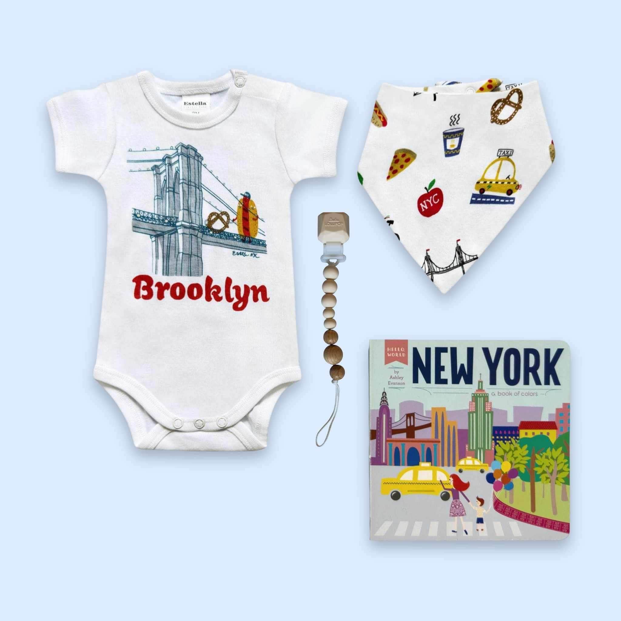 Brooklyn Baby Gift Set | Organic Cotton Baby Shower Gift | Estella