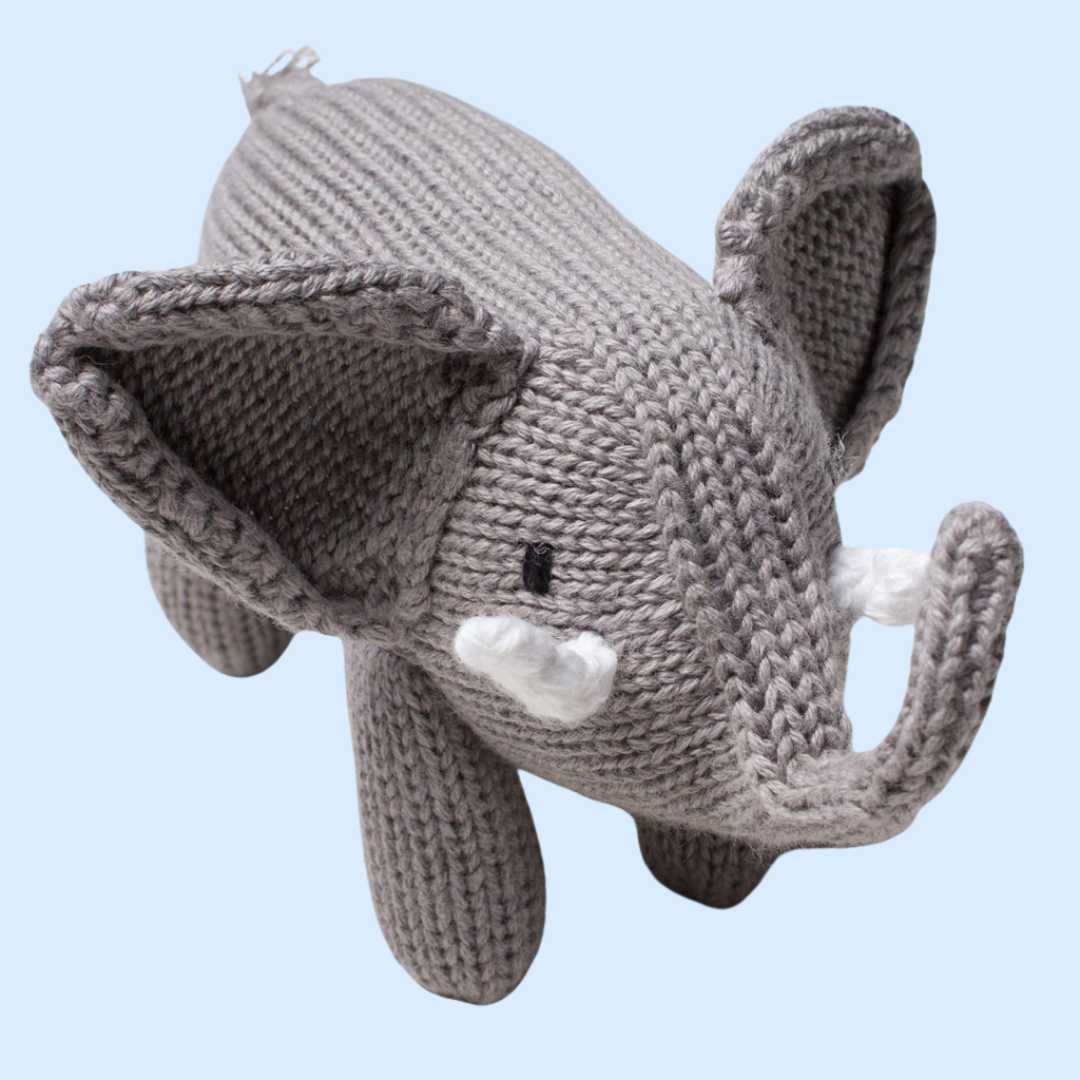Estella Baby Gift Sets Elephant Knit Romper Set