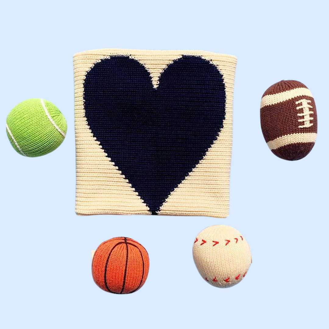 Estella Baby Gift Sets Navy For the Love of Sports Set