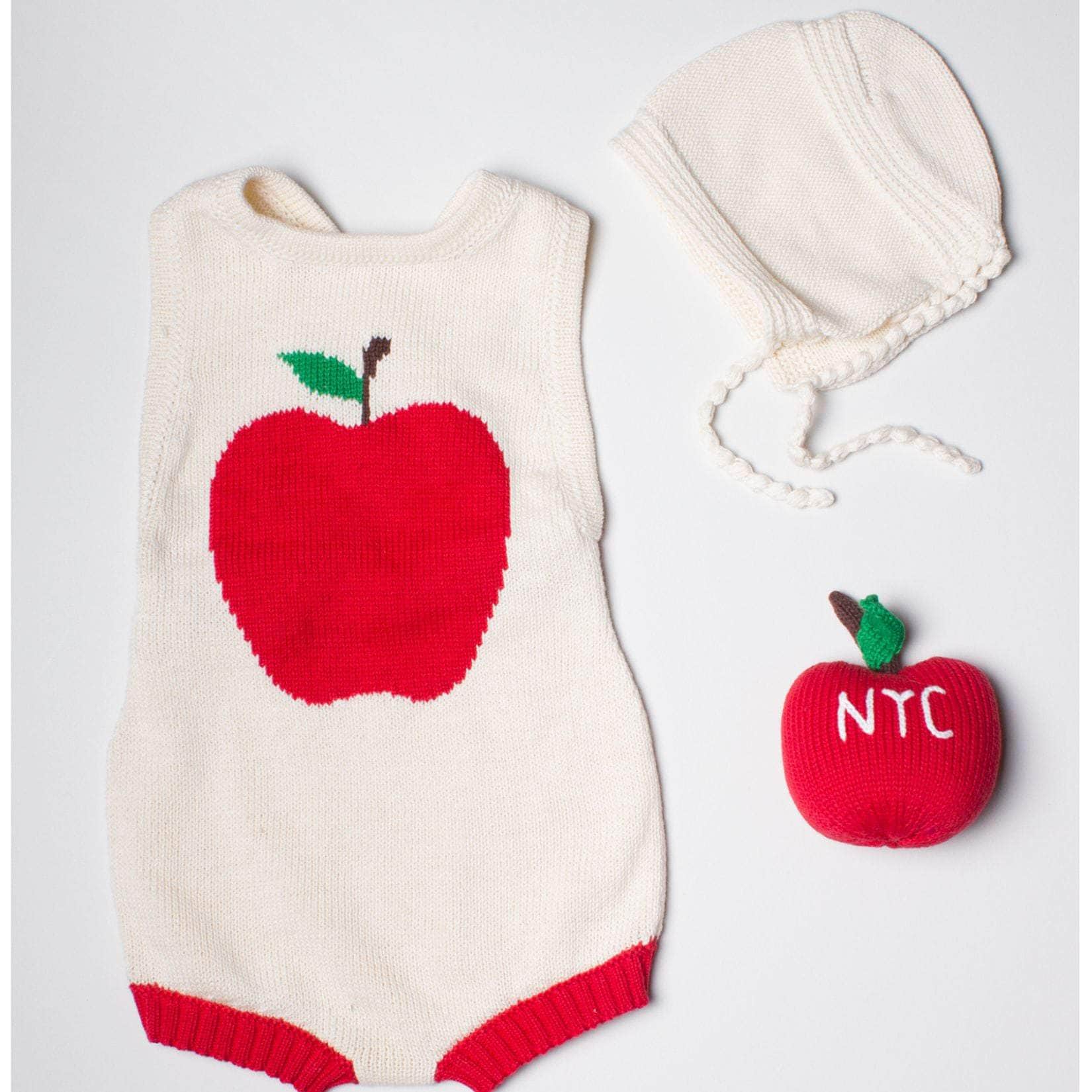 Estella Baby Gift Sets Apple Knitted Bodysuit Set for Foodies