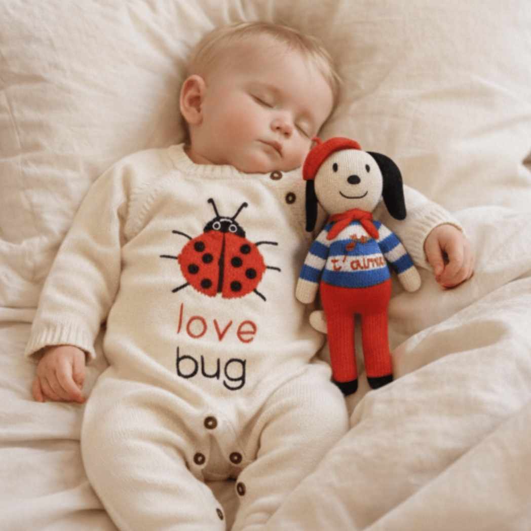 Estella Baby Gift Sets Love Bug Romper & Pierre Dog Doll Set