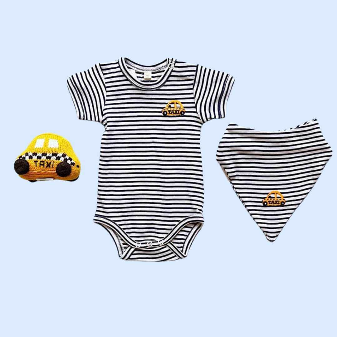 Estella Baby Gift Sets NYC Taxi Bodysuit Stripe Gift Set