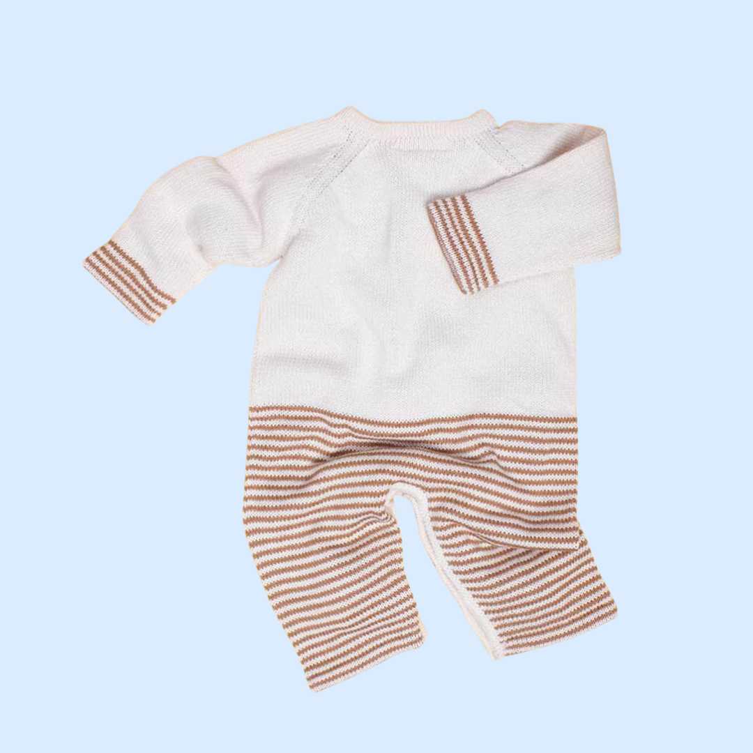 Estella Baby Gift Sets Pretzel Knit Romper Set