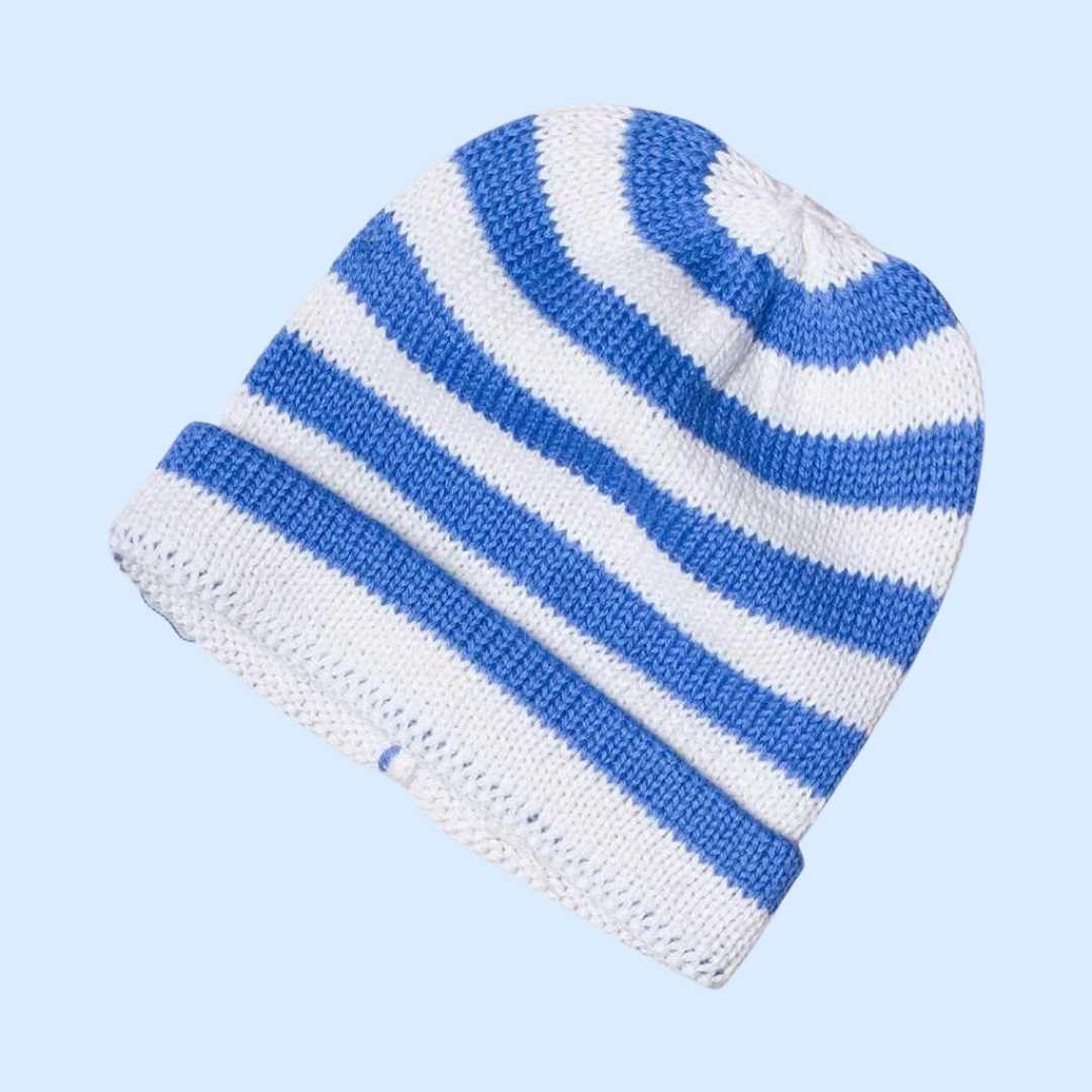 Estella Baby Hats Blue / 0-3 M Stripe Hats