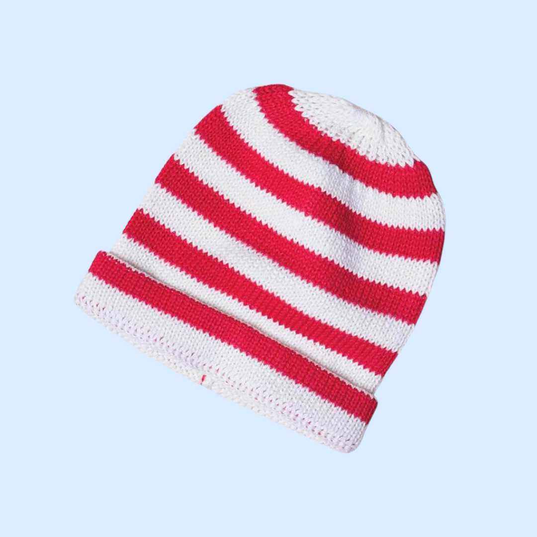 Estella Baby Hats Red / 0-6 M Stripe Hats