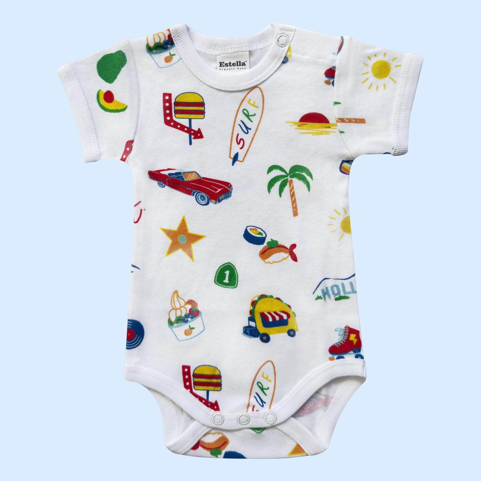 Estella Baby One-Pieces 0-3 M L.A. Print Bodysuit