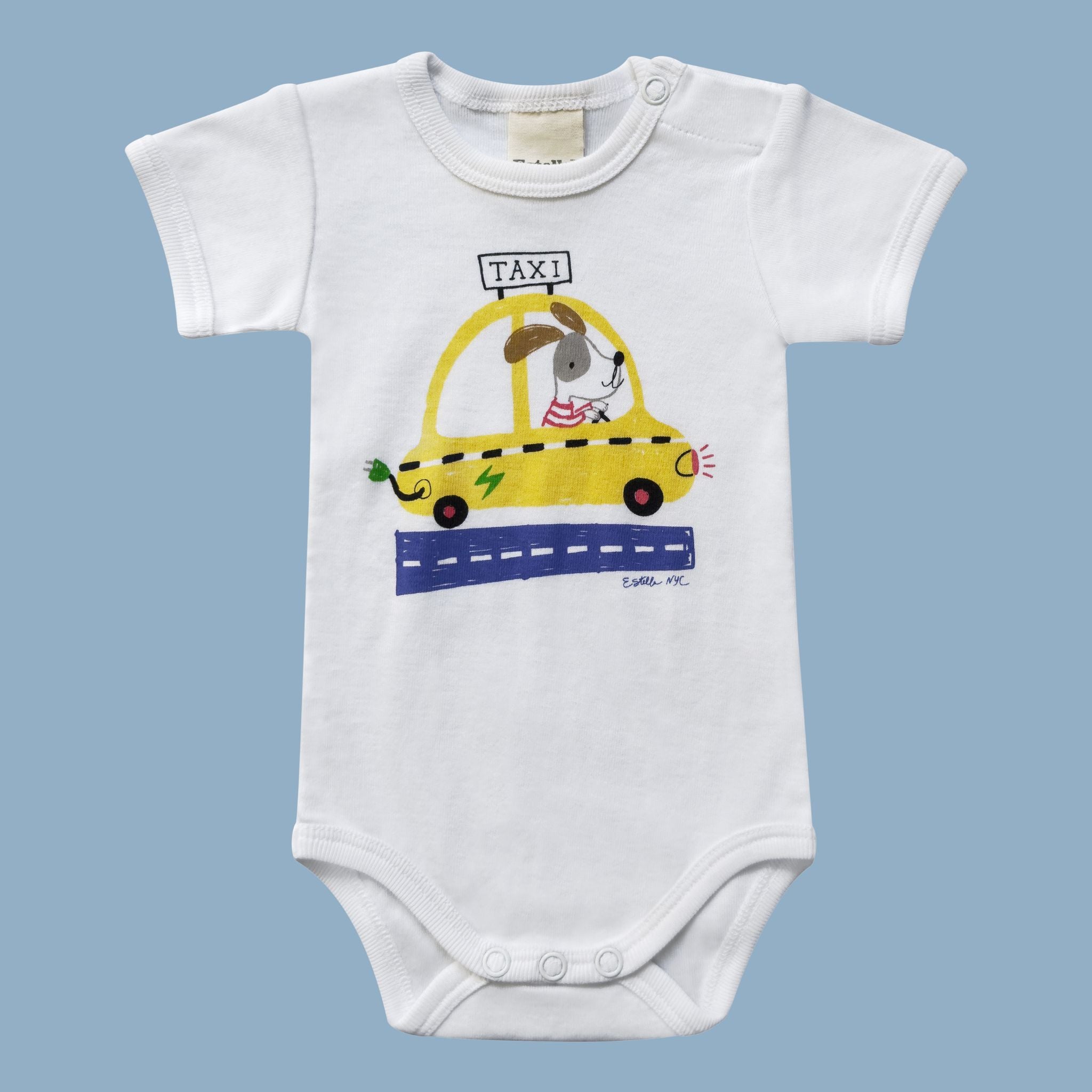 NYC Taxi Bodysuit - White