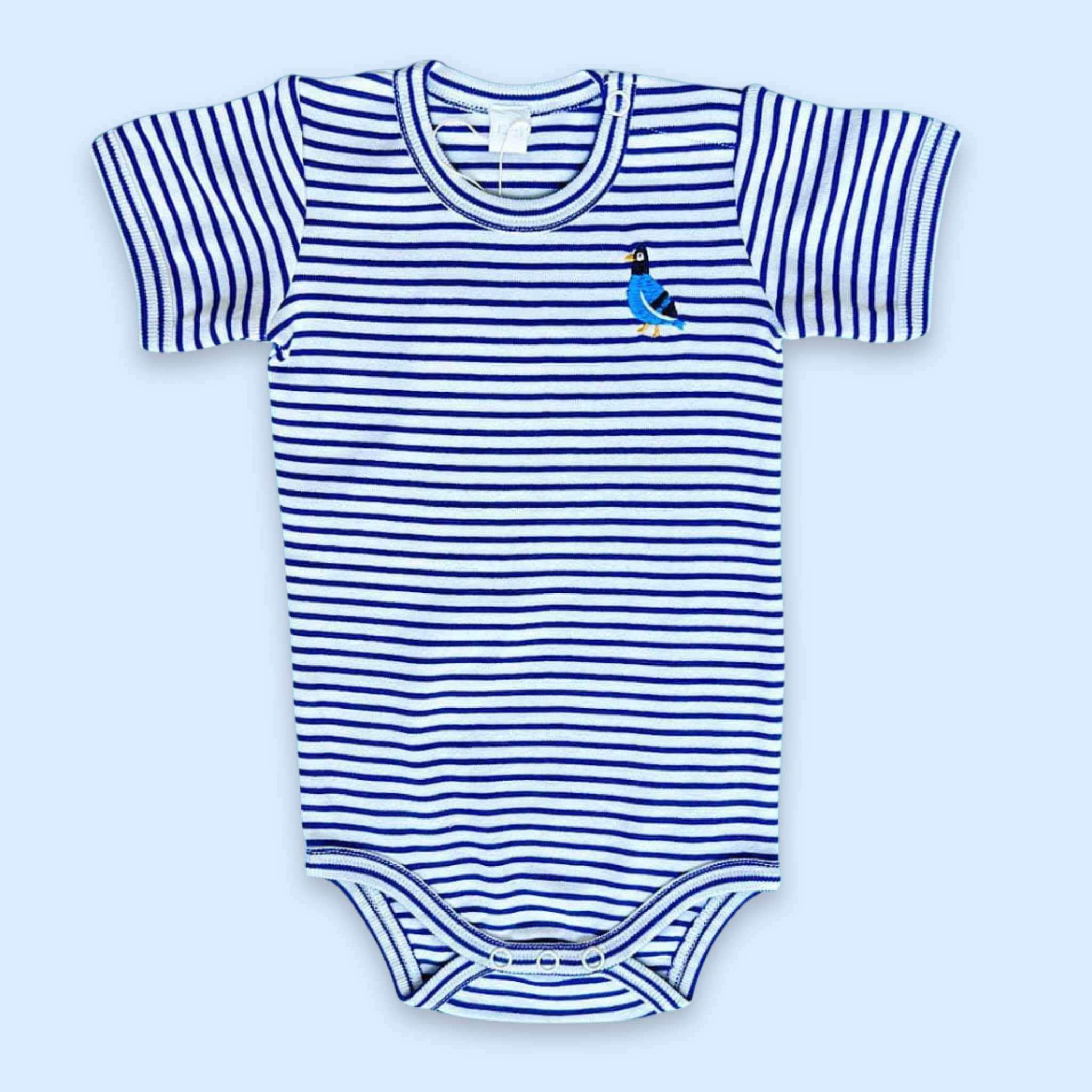 Estella Baby One-Pieces Embroidered Pigeon / Organic Pedro the Pigeon Bodysuits