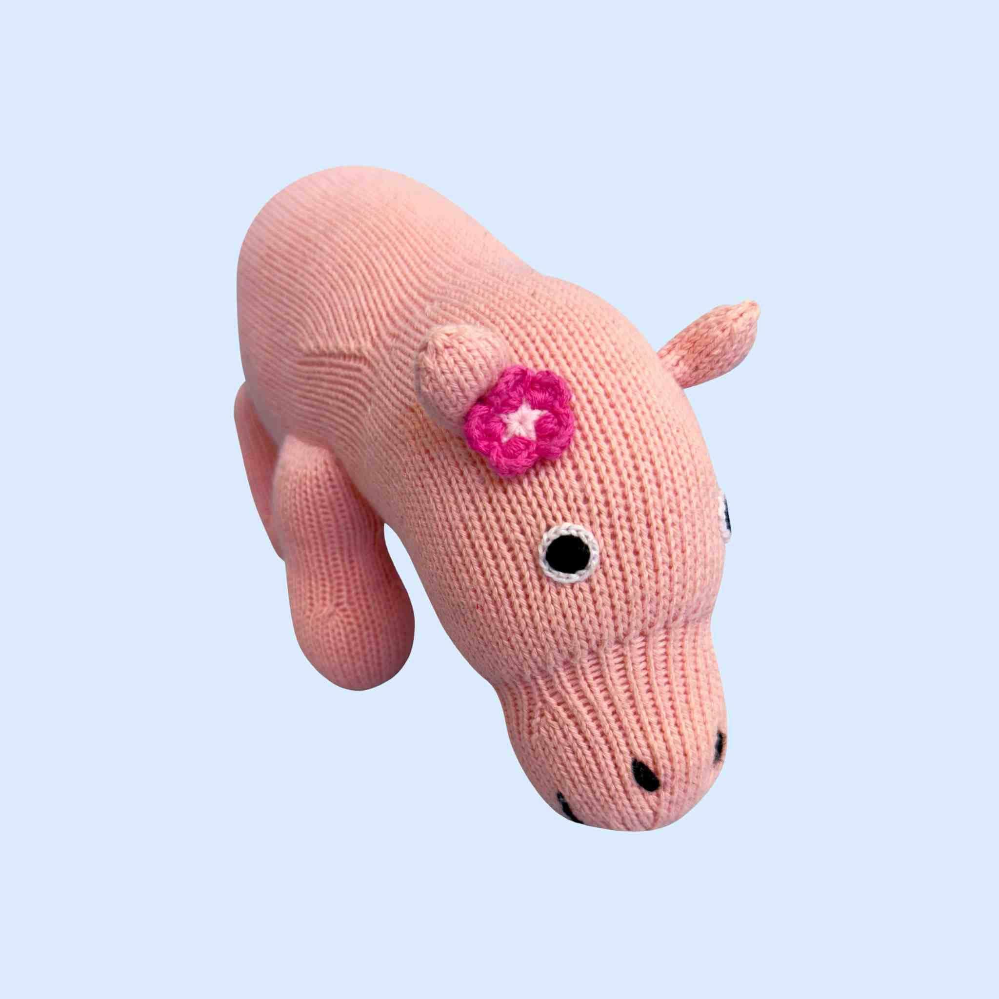 Estella Baby Toys Pink Hippo Plush Toy