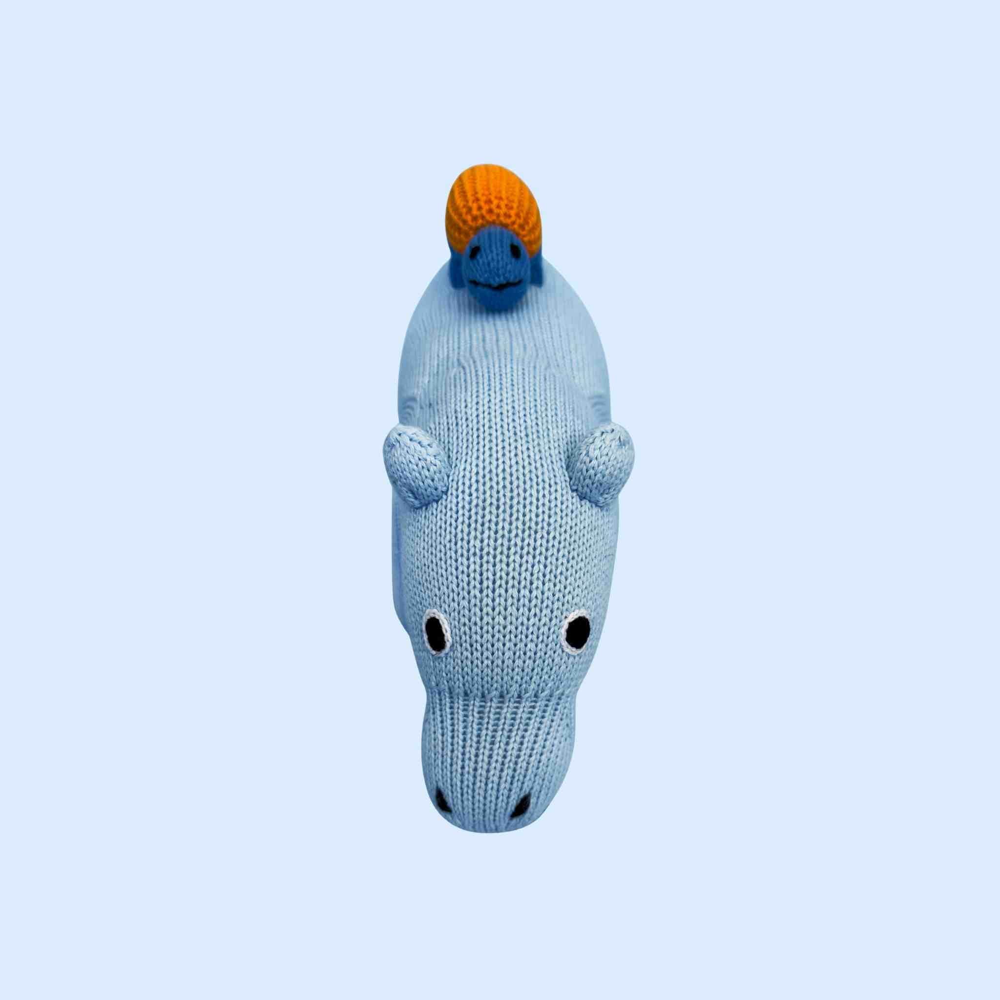 Estella Baby Toys Blue Hippo Plush Toy