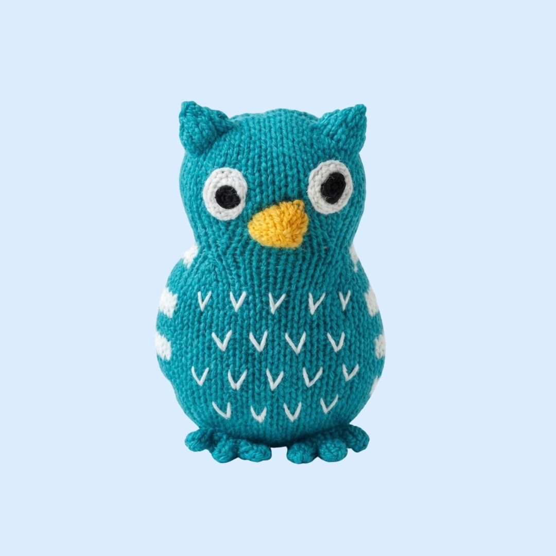 Estella Baby Toys Morty the Organic Owl Rattle