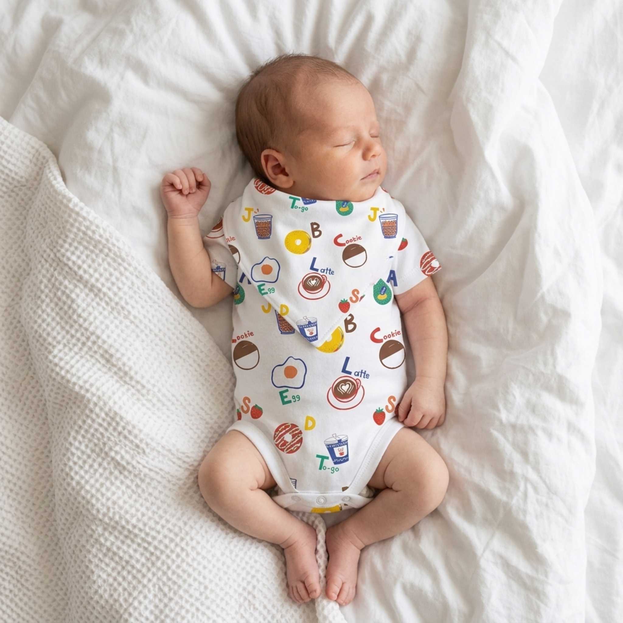 Estella Bibs Brunch ABC All-Over Print Bib