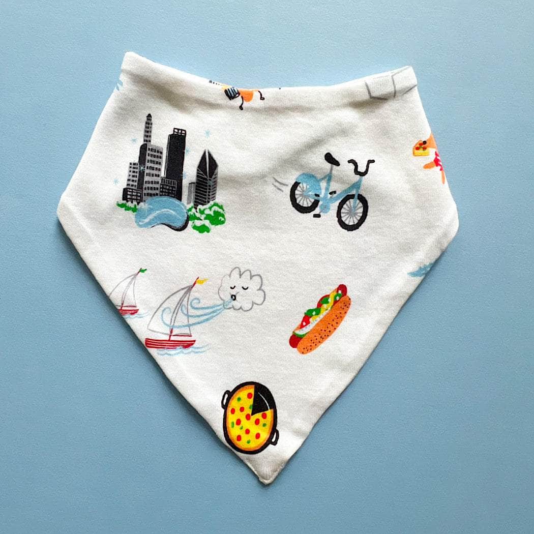 Estella Bibs Chicago Print Bib