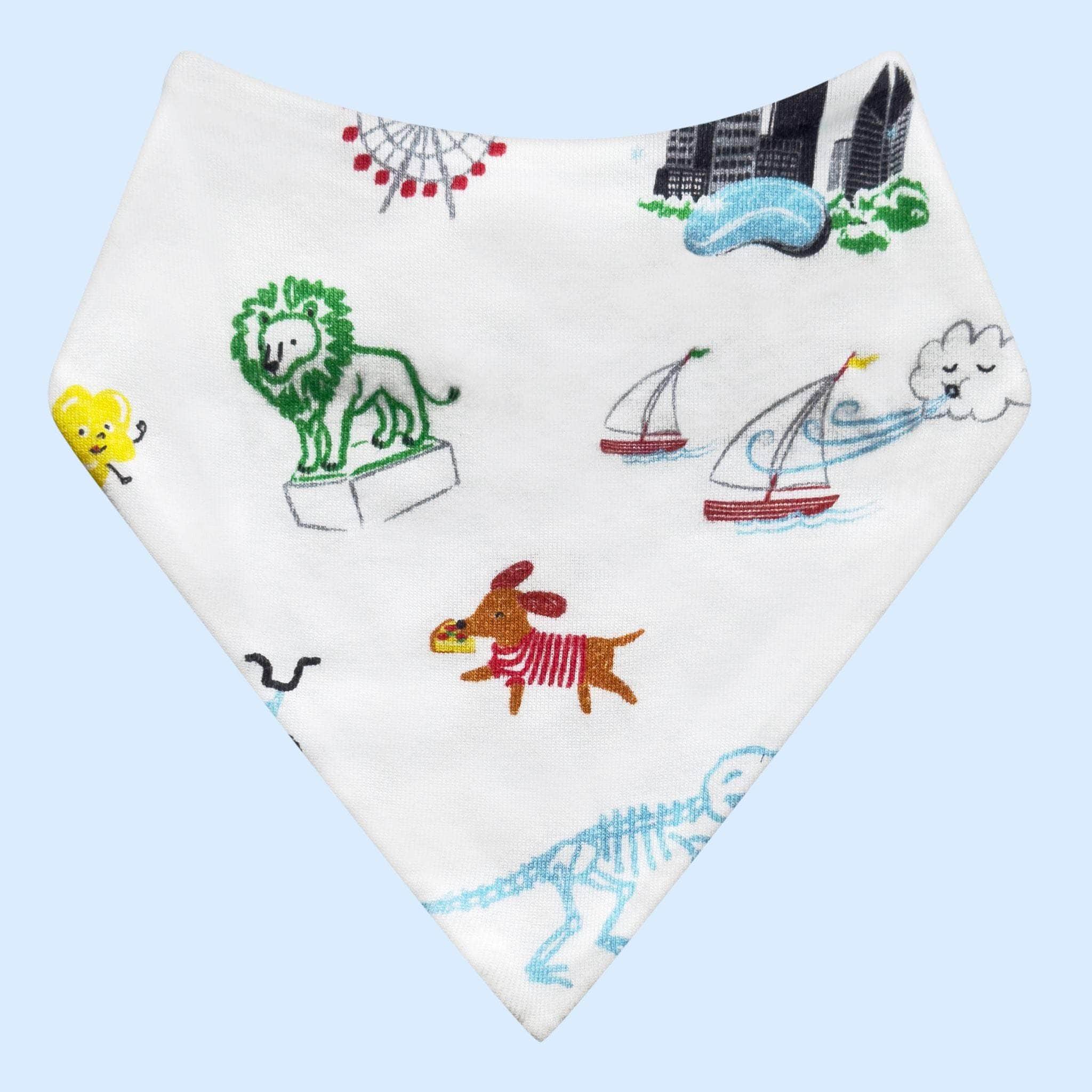 Estella Bibs Chicago Print Bib