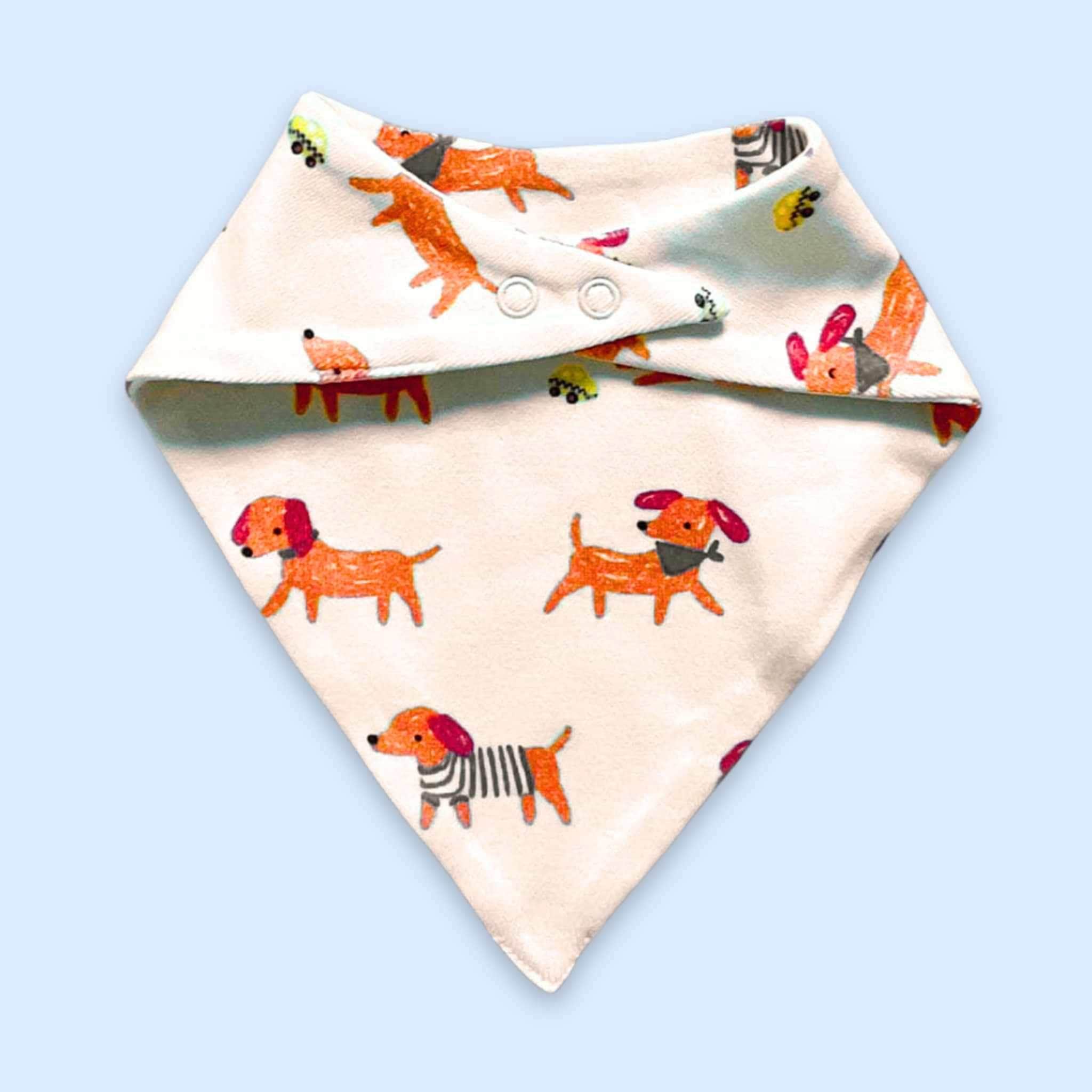 Estella Bibs Dogs Print Bib