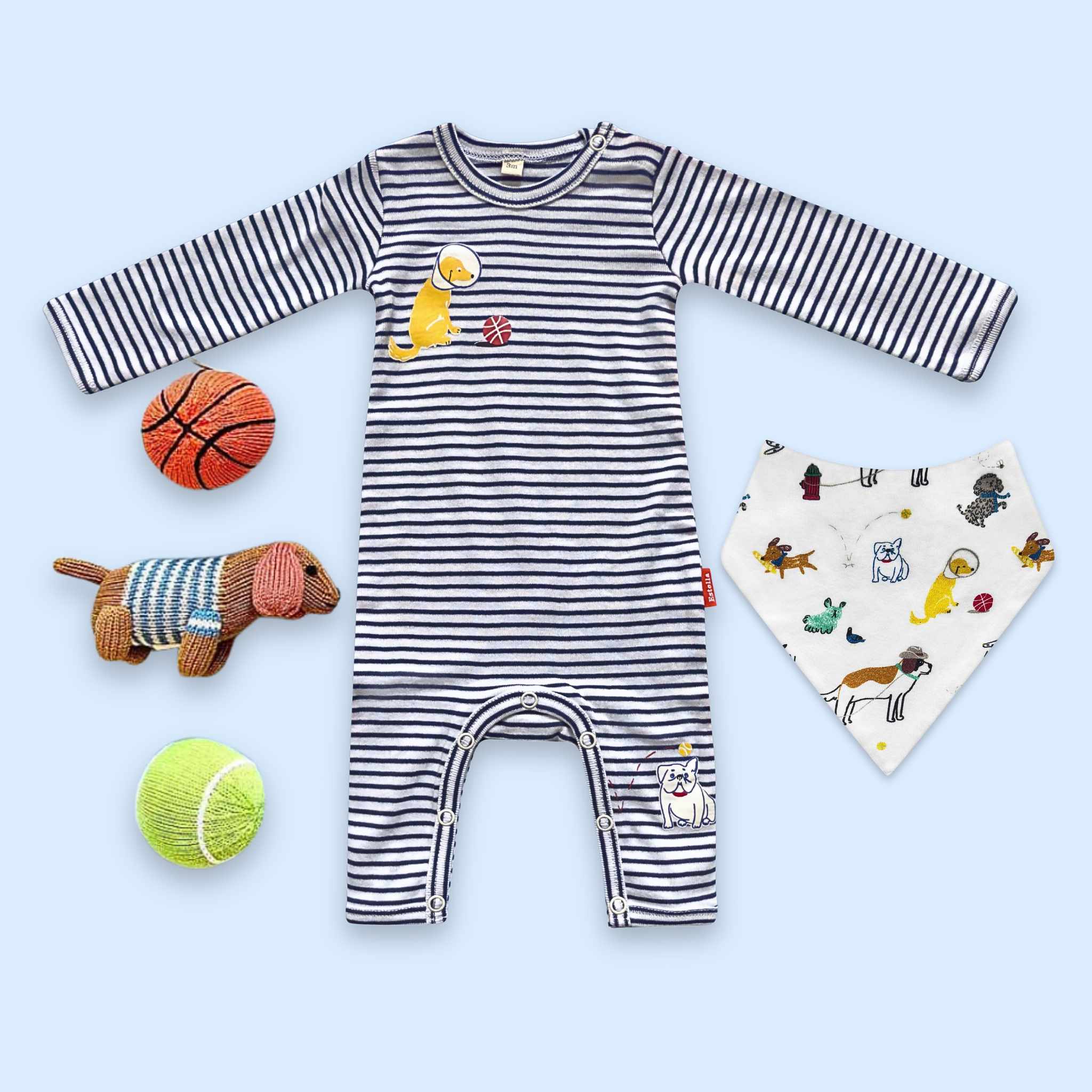 Estella 0-3 M Dog Days Baby Gift Set