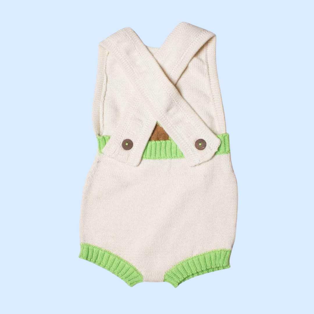 Estella Knitted Onesie 0-6 M Avocado Knitted Bodysuit