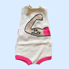 Girl Power Knit Baby Bodysuit
