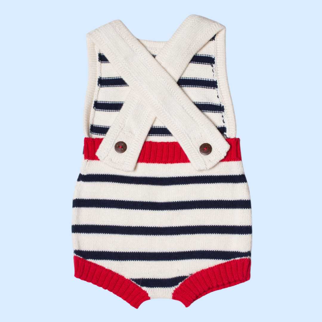 Estella Knitted Onesie Stripe Knitted Bodysuit