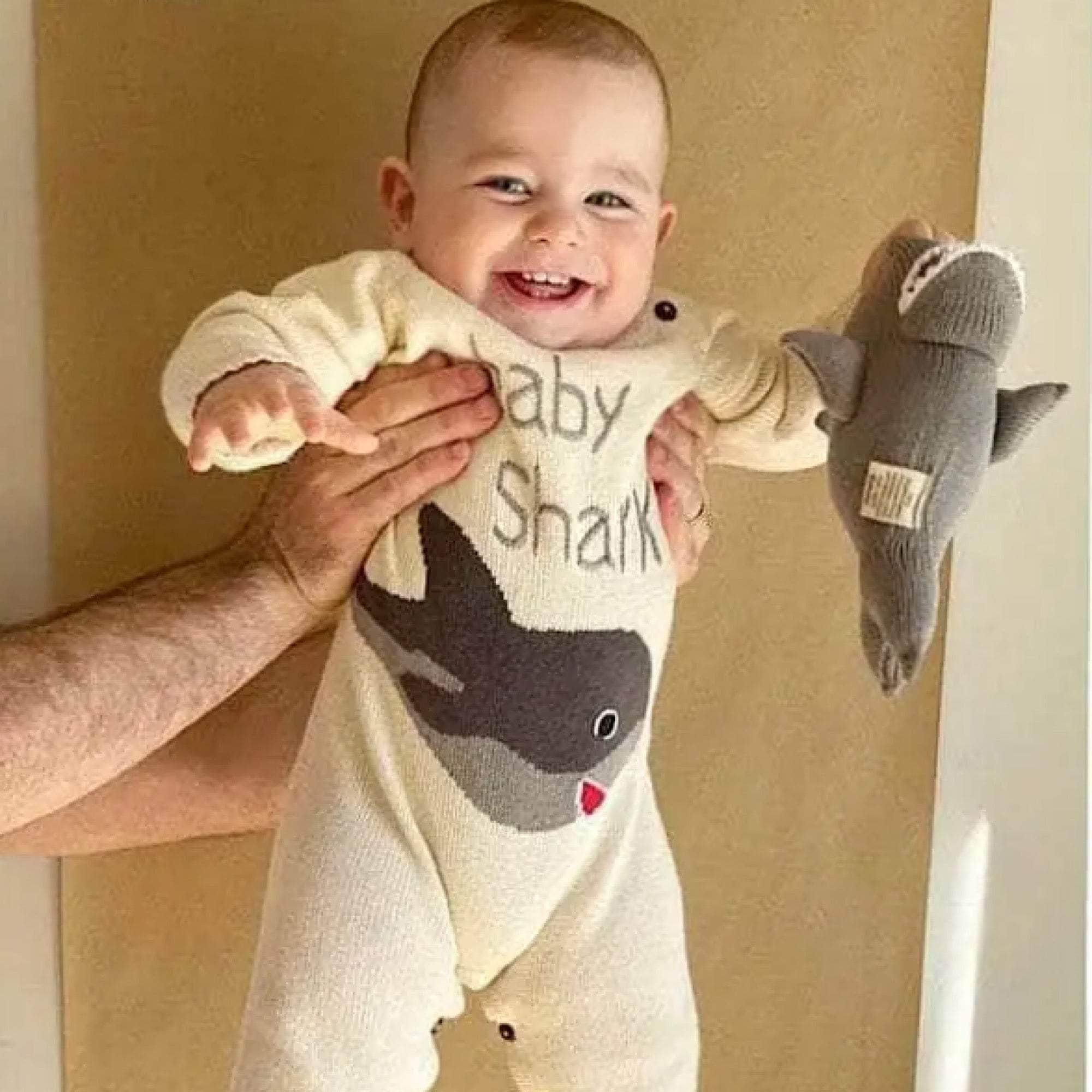 Estella Knitted Romper Baby Shark Knitted Romper