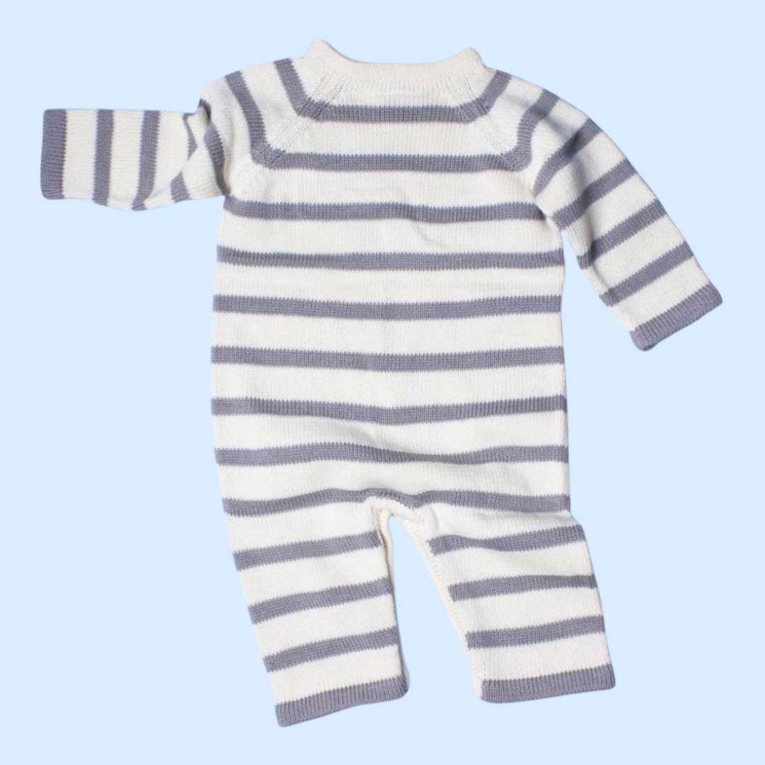 Estella Knitted Romper Stripes Knitted Romper