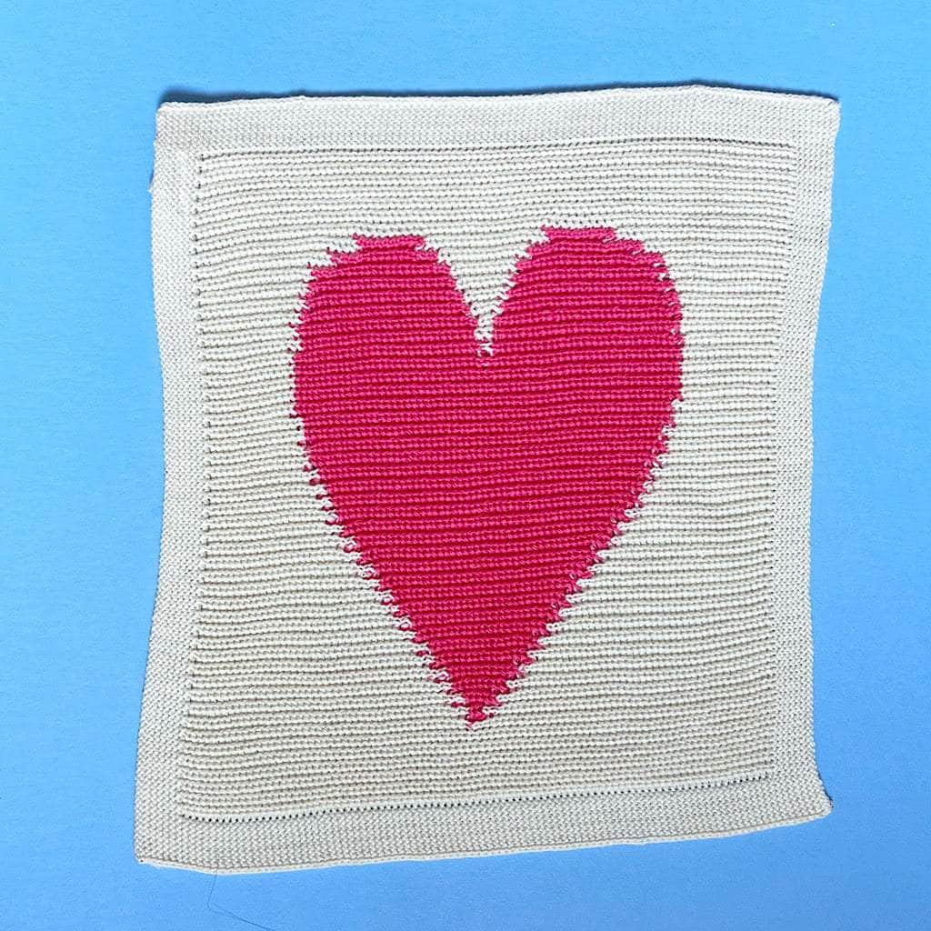 Baby Lovey Blanket - Heart 14" x 14" - {{variant_option_1}}