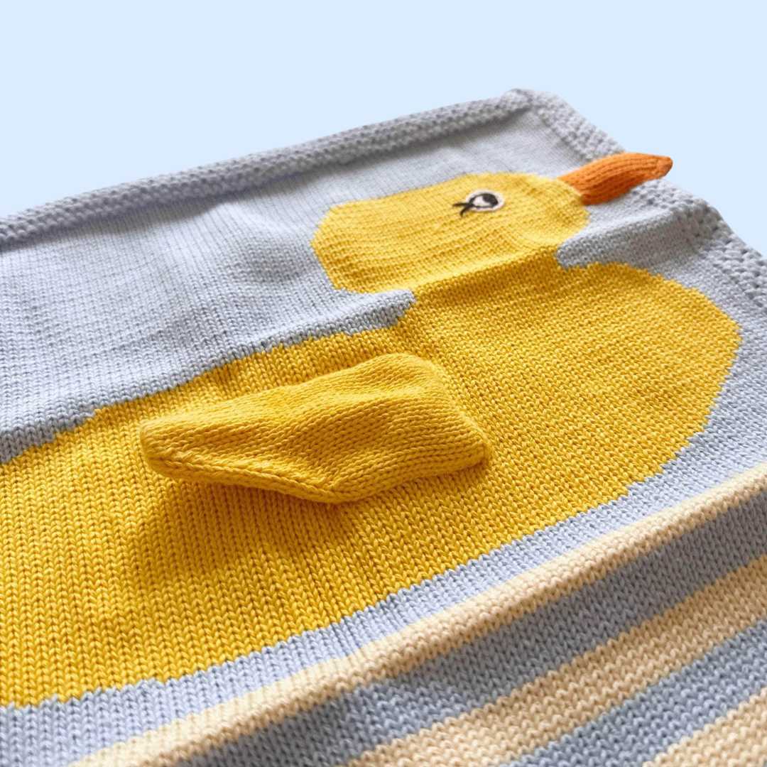 Estella Loveys, Blankets & Accessories Duck Security Blanket | 14" x 14"