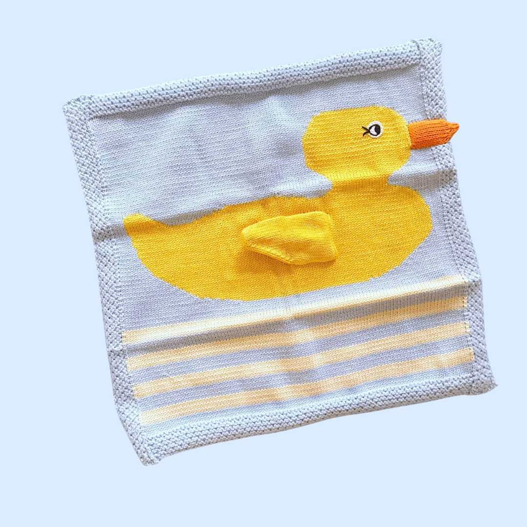 Estella Loveys, Blankets & Accessories Duck Security Blanket | 14" x 14"