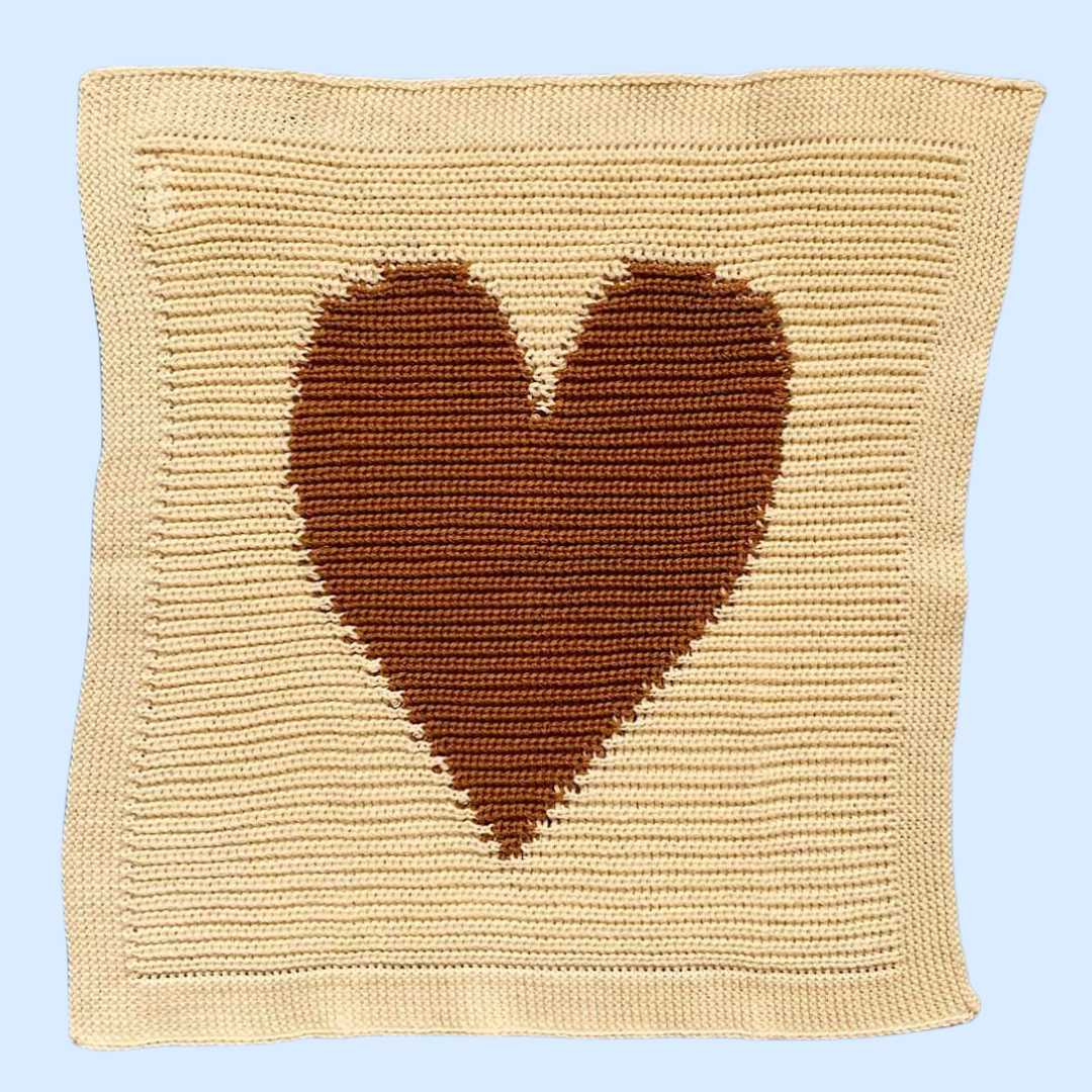 Estella Loveys, Blankets & Accessories Chocolate Heart Baby Soother | 14" x 14"