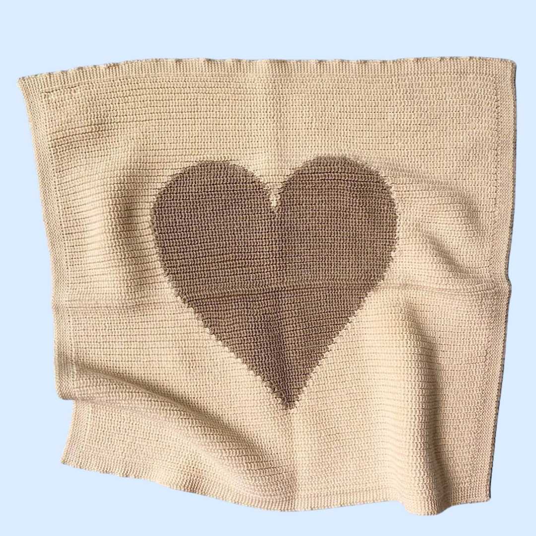 Estella Loveys, Blankets & Accessories Grey Heart Baby Soother | 14" x 14"