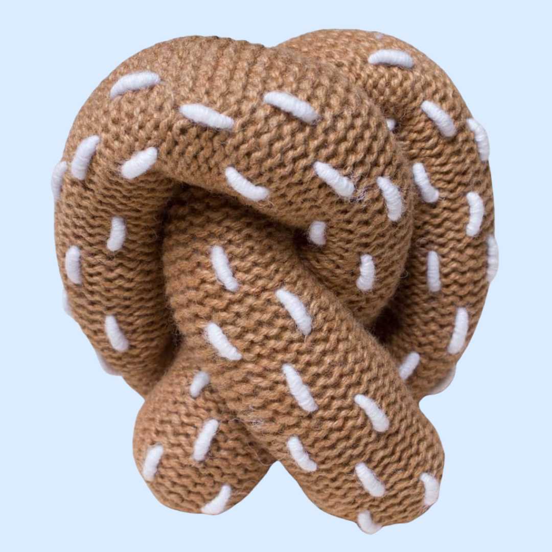 Estella Baby Toys Organic Food Rattles Pretzel Rattle