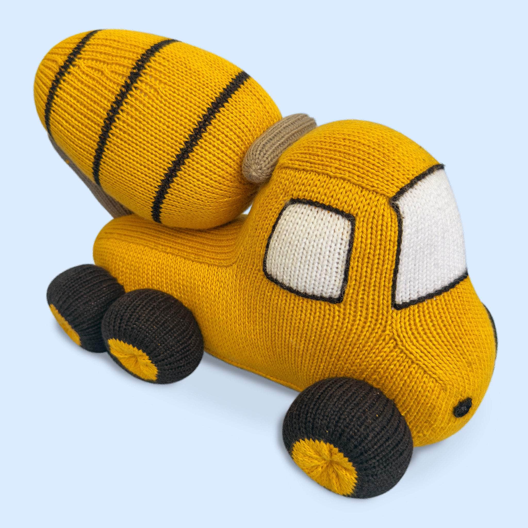 Estella Stuffed Animals Concrete Mixer Plush Toy – Organic Cotton Construction Truck for Toddlers