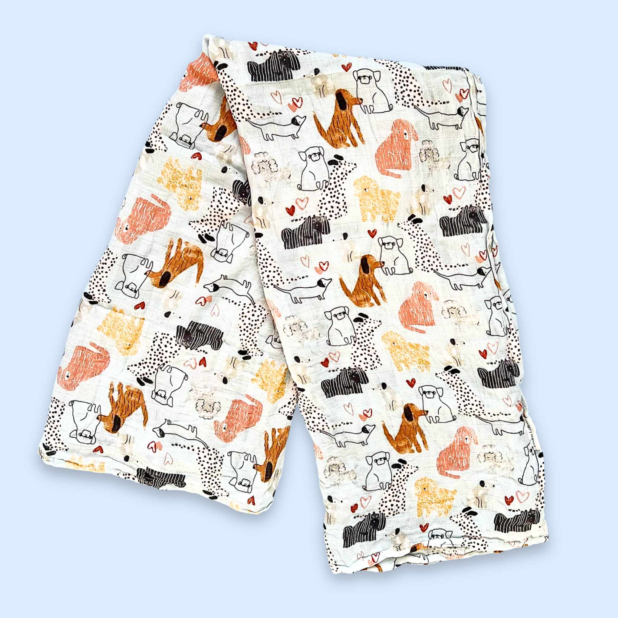 Estella Swaddling Blankets Dog Print Swaddle