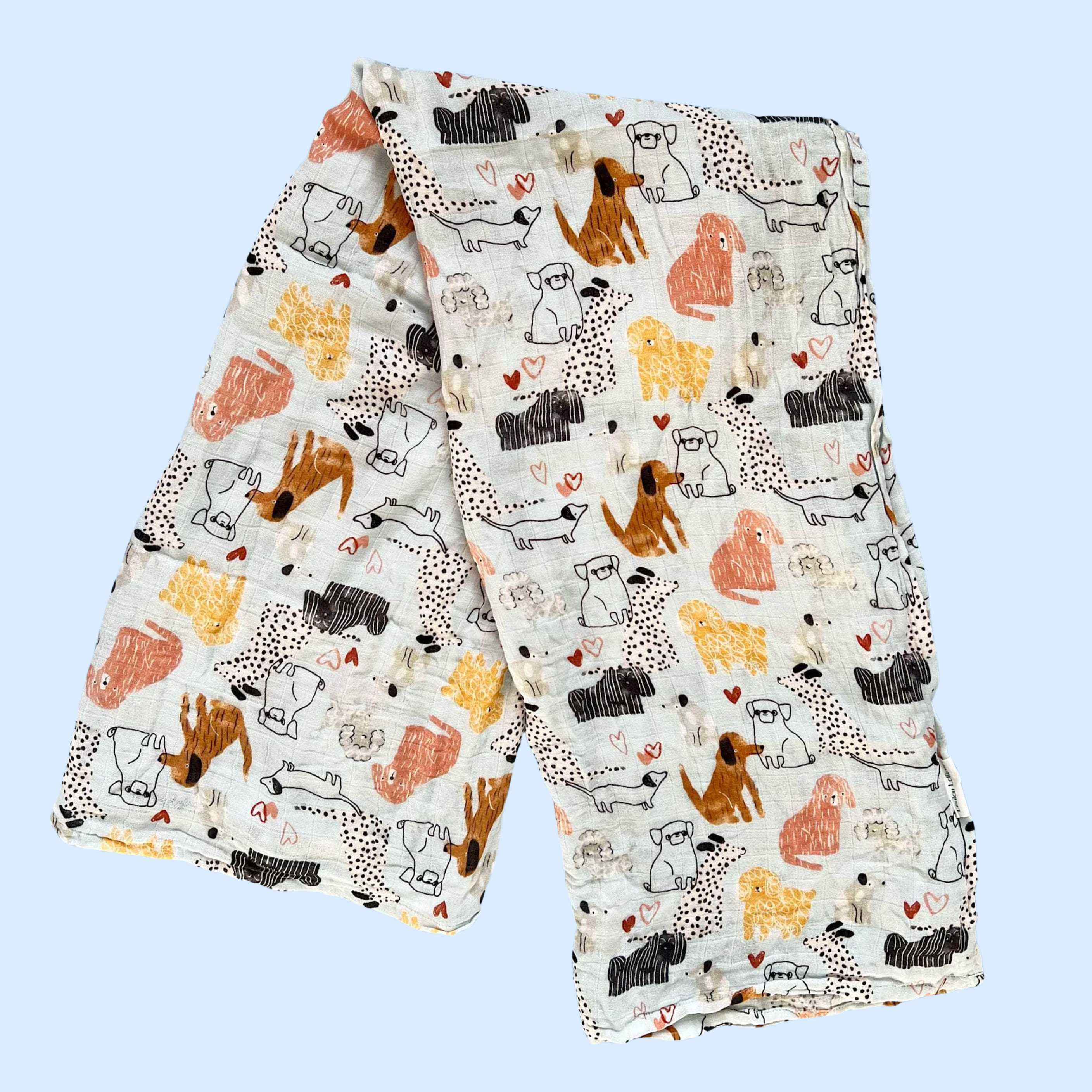 Estella Swaddling Blankets Dog Print Swaddle