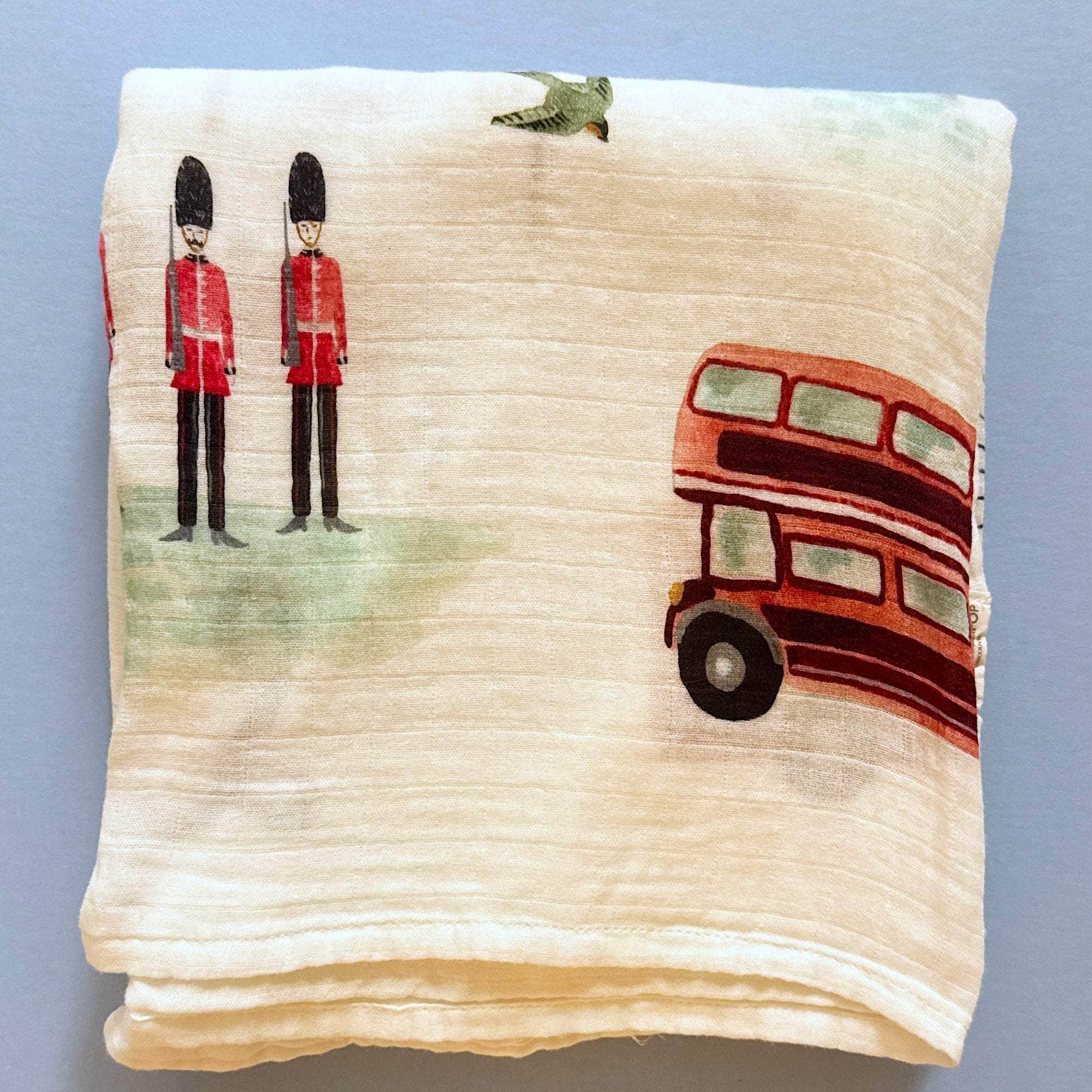 Estella Swaddling Blankets London Print Swaddle