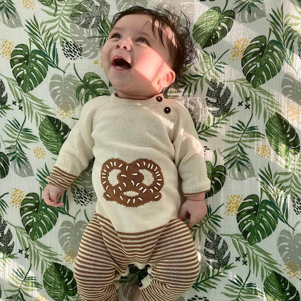 Estella Knitted Romper Pretzel Knitted Romper